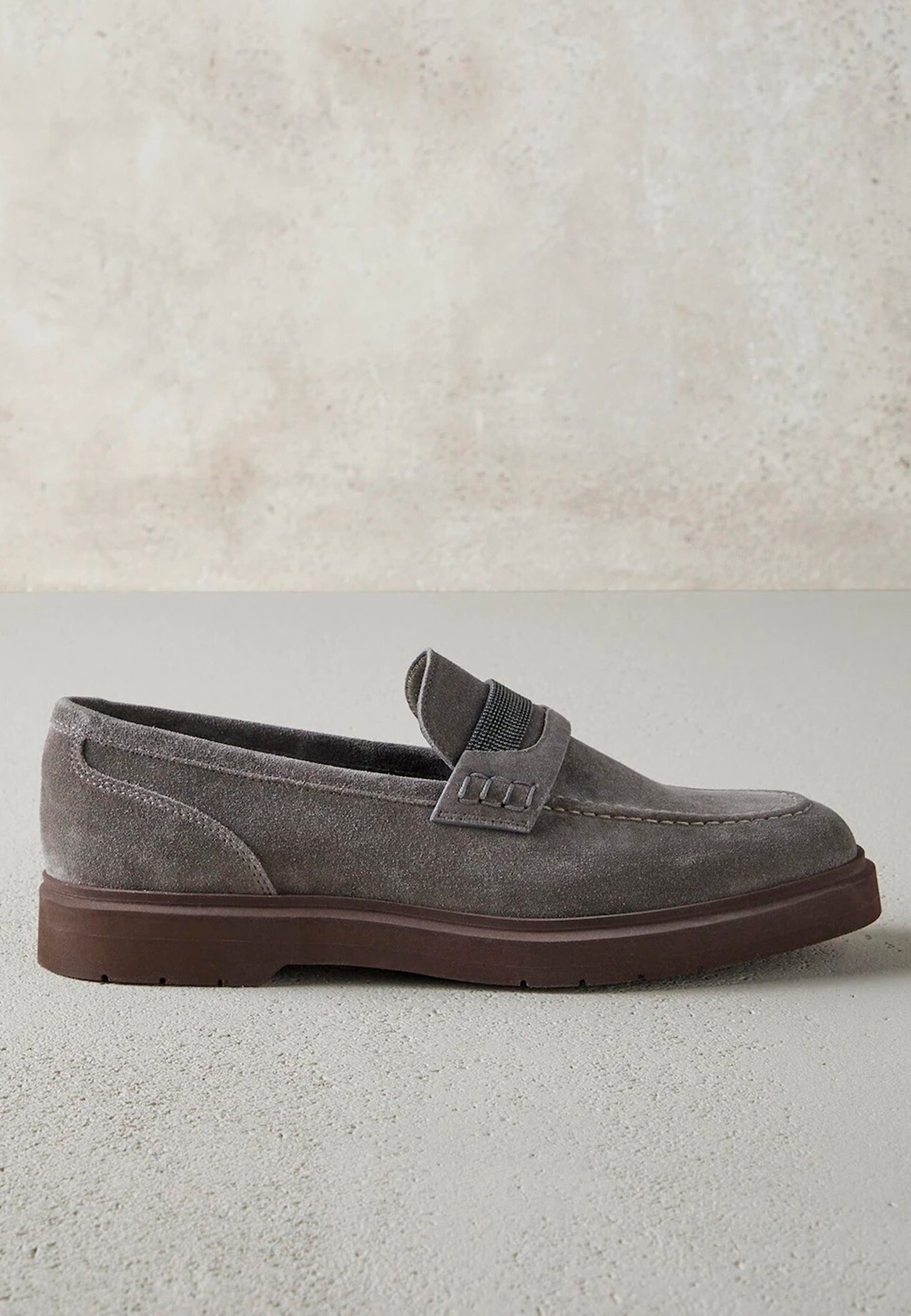Loafers BRUNELLO CUCINELLI Color: grey (Code: 1191) in online store Allure