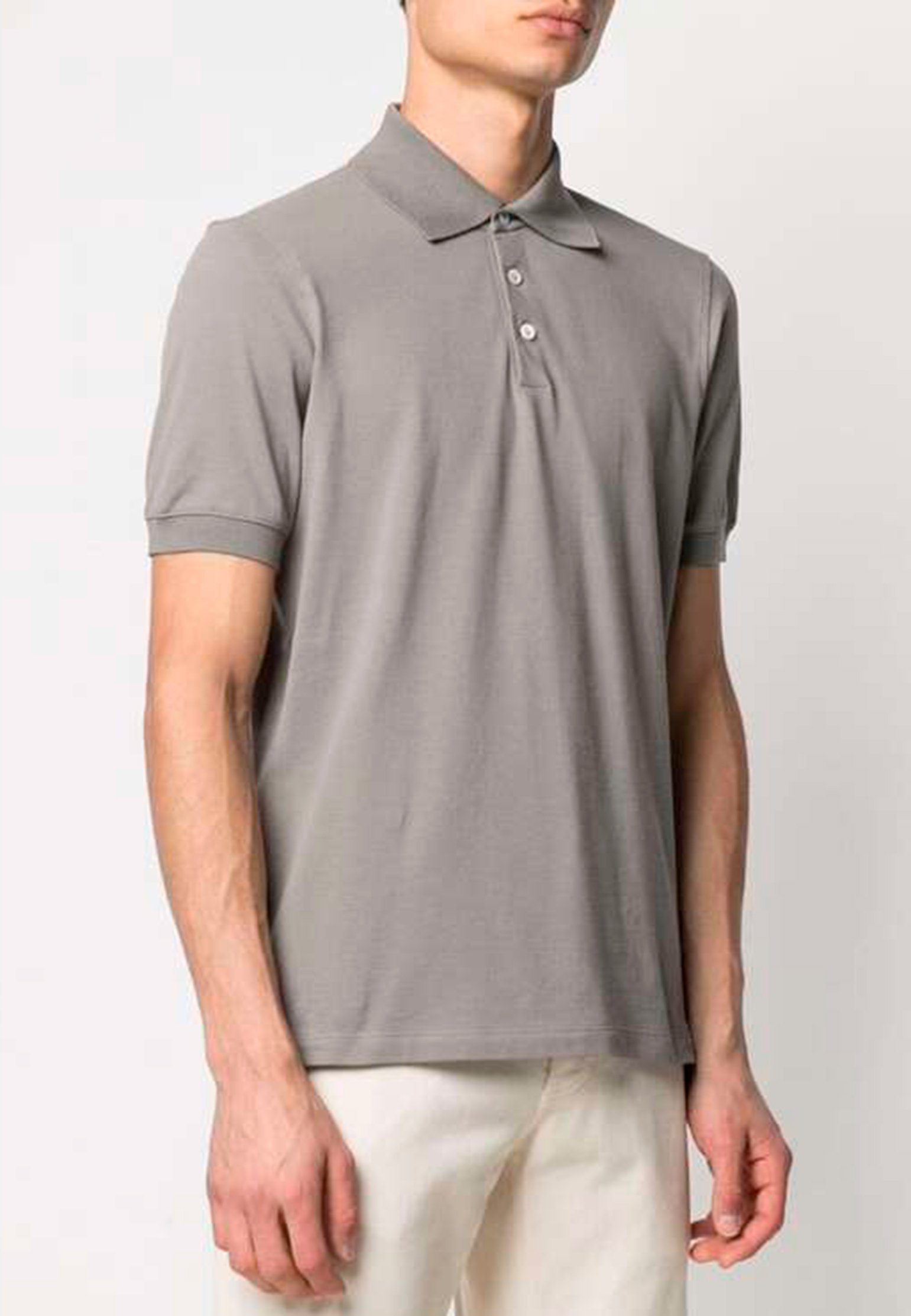 Polo BRUNELLO CUCINELLI Color: grey (Code: 258) in online store Allure