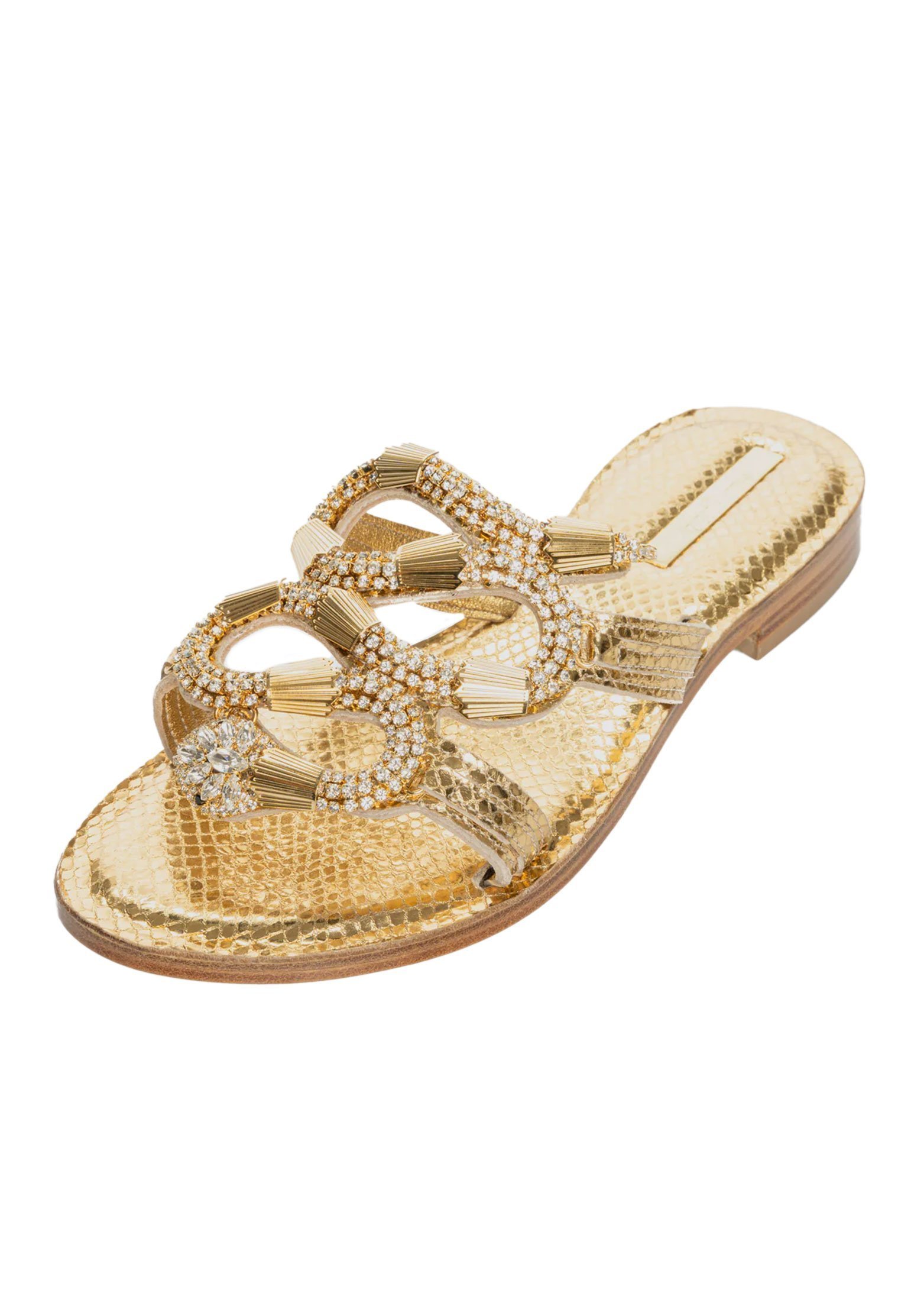 Sandals PAOLA FIORENZA Color: gold (Code: 3228) in online store Allure