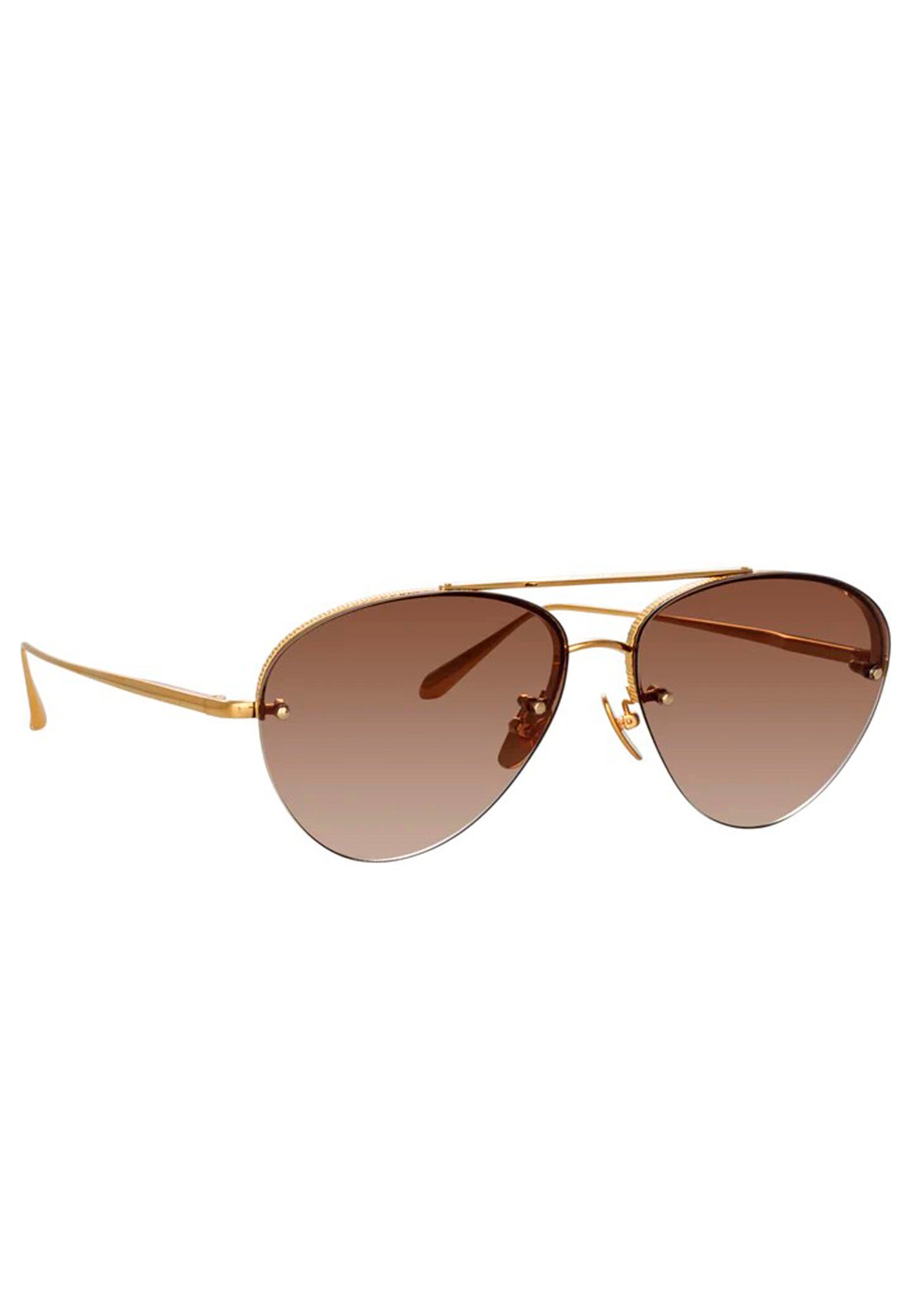 Sunglasses LINDA FARROW Color: gold (Code: 4027) in online store Allure