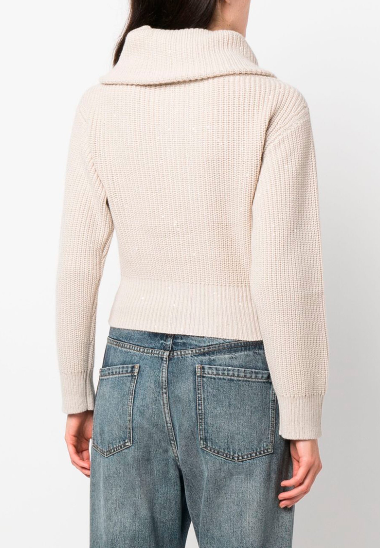 Sweater BRUNELLO CUCINELLI Color: white (Code: 3276) in online store Allure