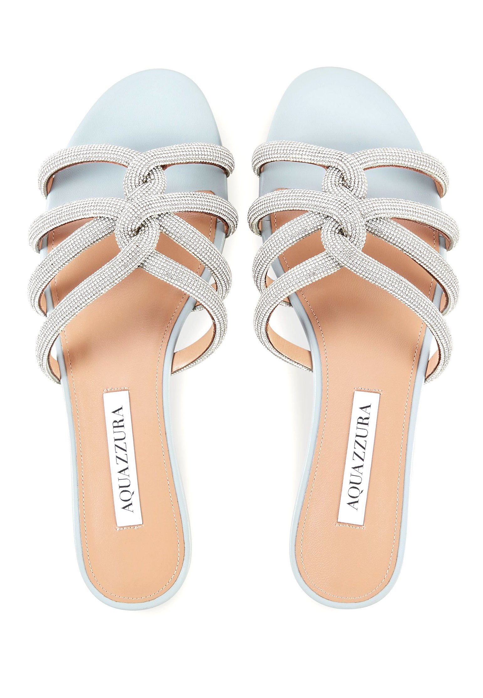 Sandals AQUAZZURA Color: silver (Code: 659) in online store Allure