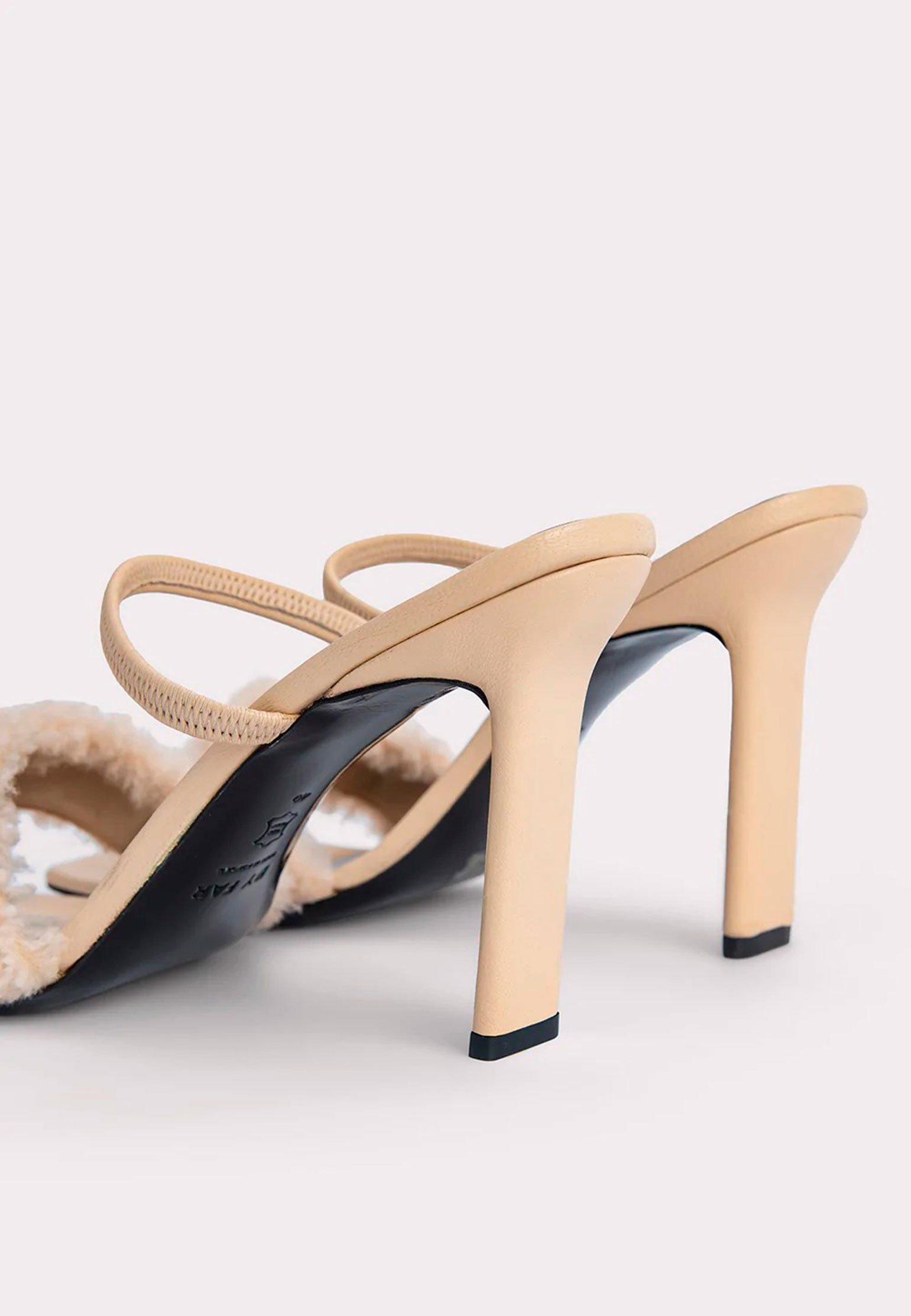 Mules BY FAR Color: beige (Code: 1132) in online store Allure