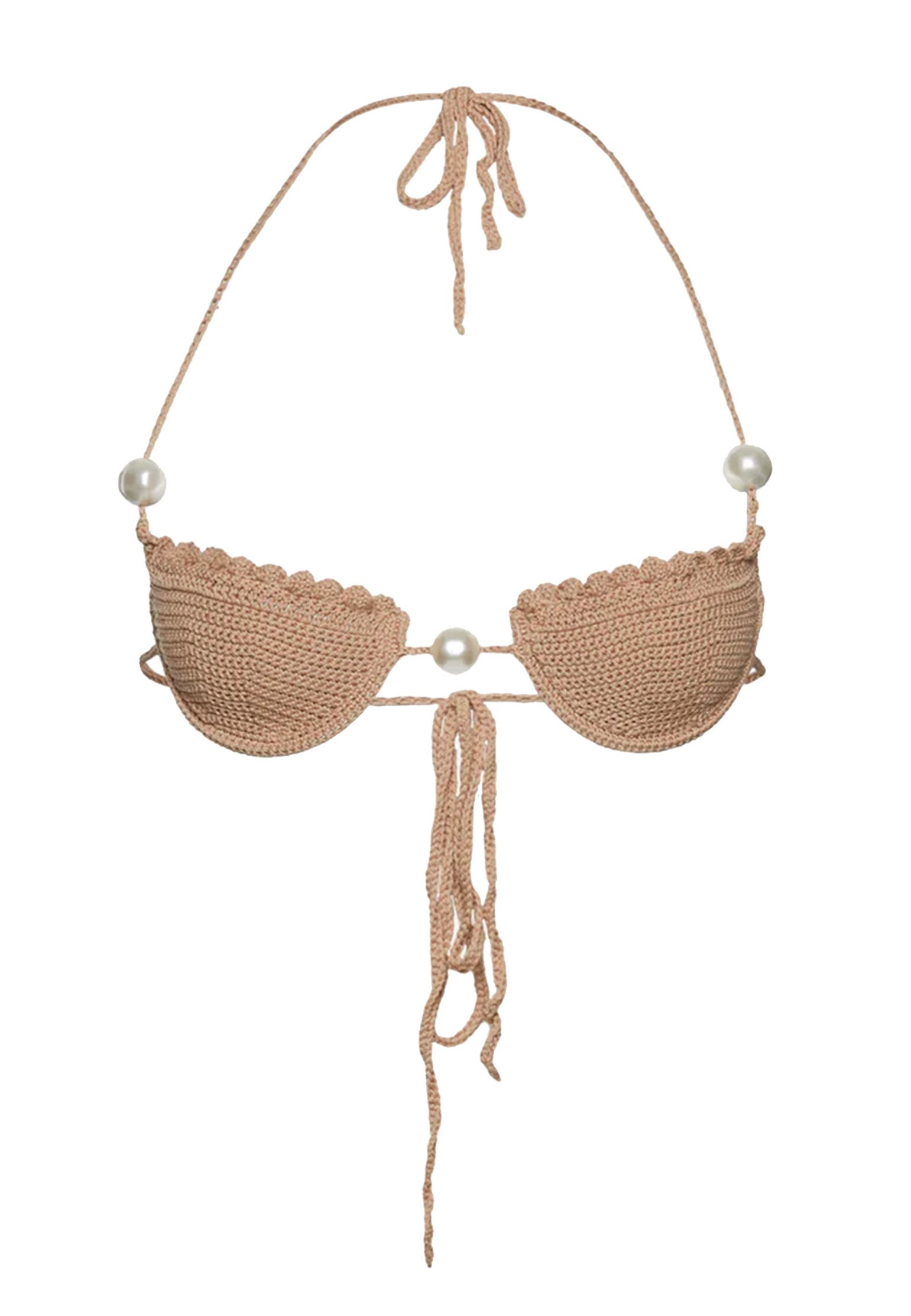 Swim bra MAGDA BUTRYM Color: brown (Code: 3613) in online store Allure