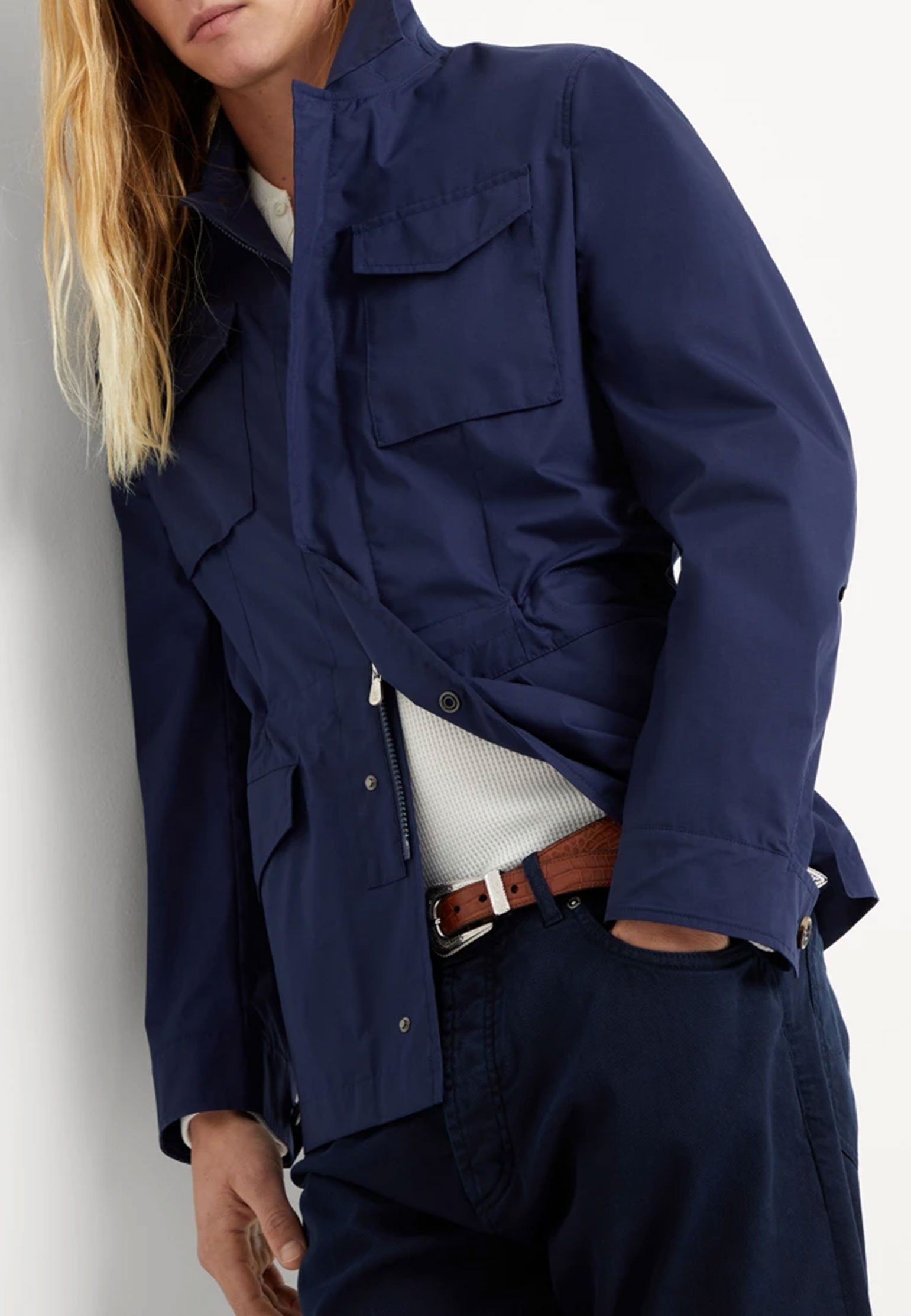 Jacket BRUNELLO CUCINELLI Color: blue (Code: 3506) in online store Allure