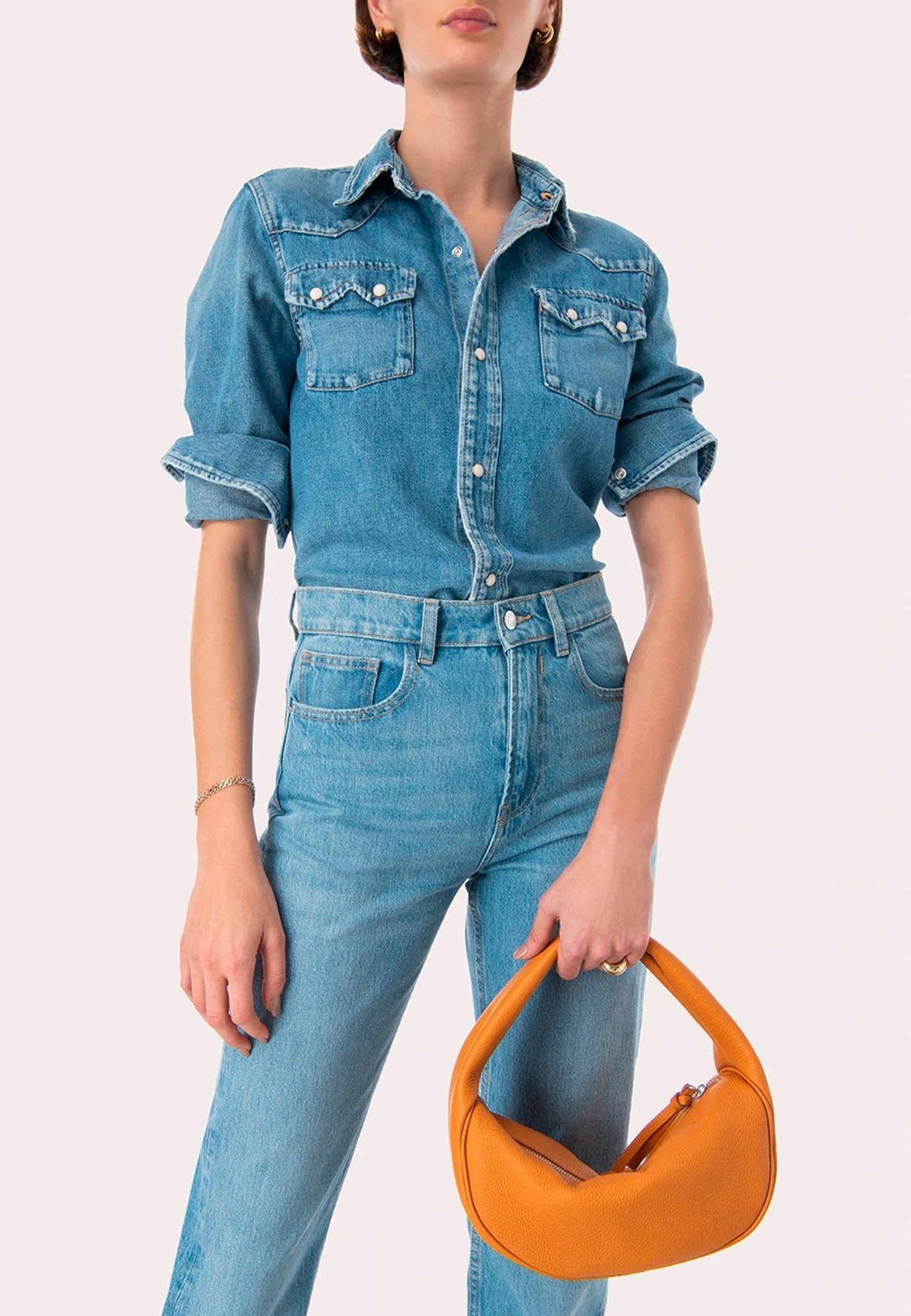 Shoulder Bag BY FAR Color: orange (Code: 600) in online store Allure