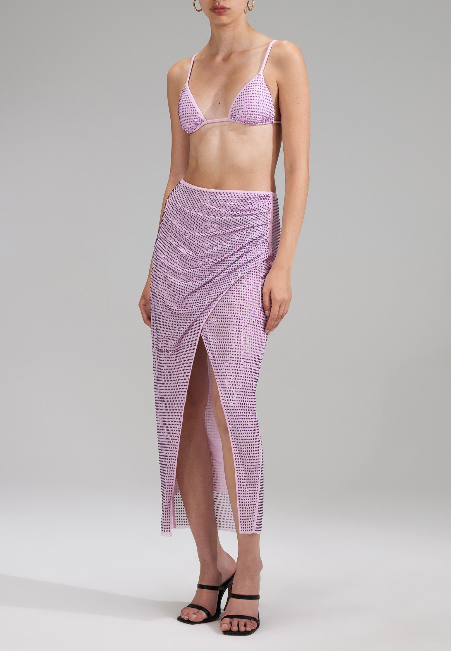 Bikini top SELF-PORTRAIT Color: lilac (Code: 2243) in online store Allure