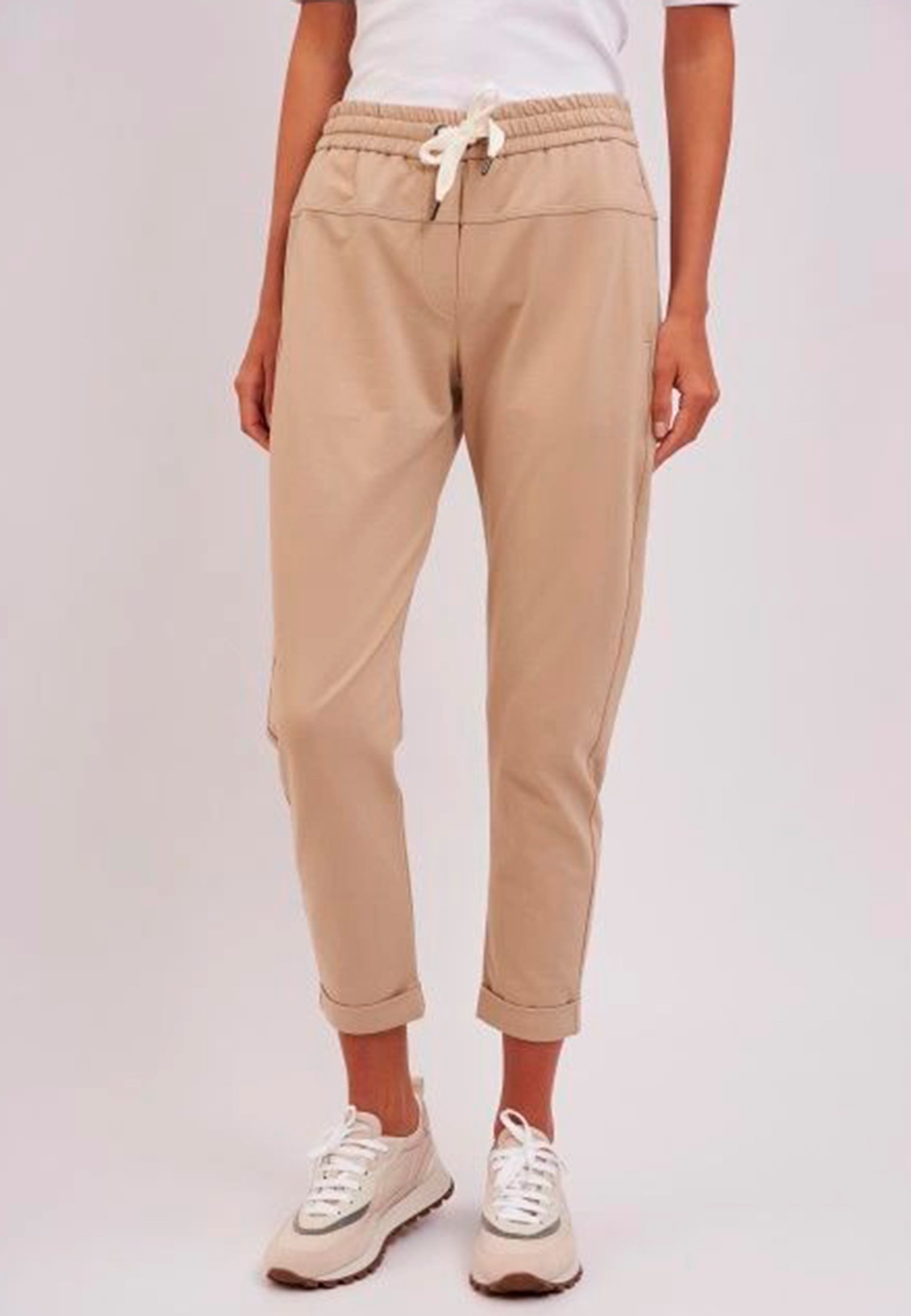 Pants BRUNELLO CUCINELLI Color: beige (Code: 363) in online store Allure