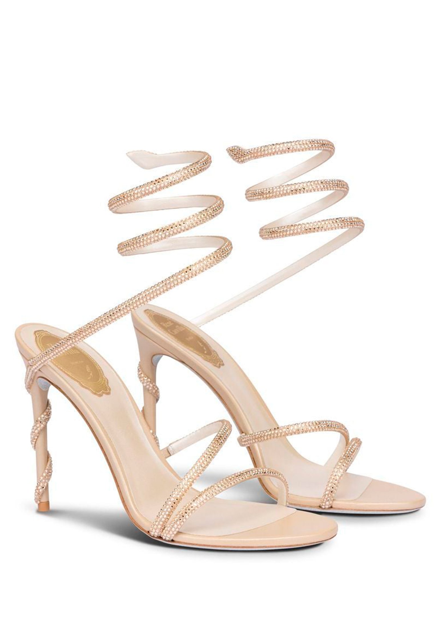 Shoes RENE CAOVILLA Color: gold (Code: 2378) in online store Allure