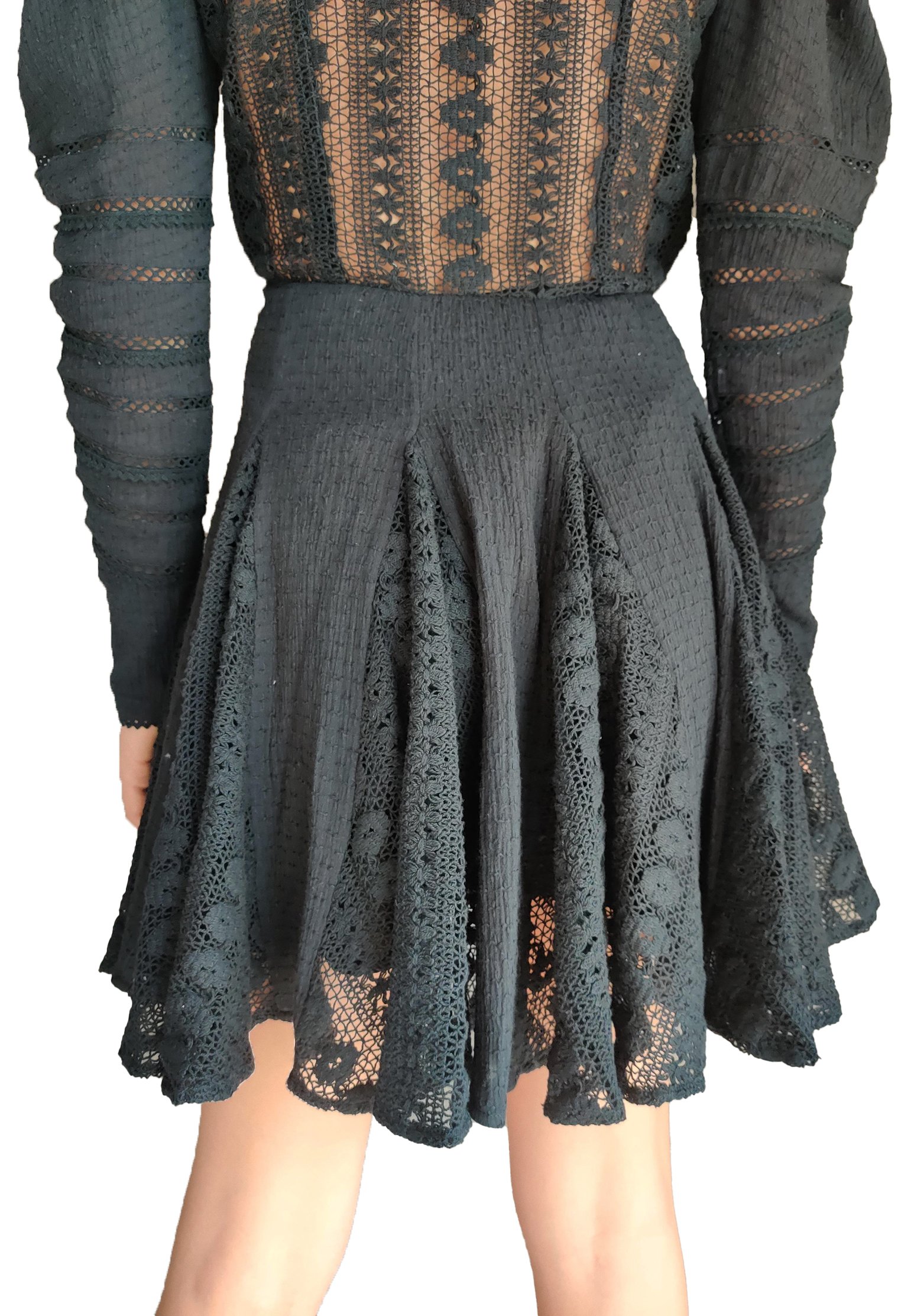 Dress HEMANT&NANDITA Color: black (Code: 760) in online store Allure