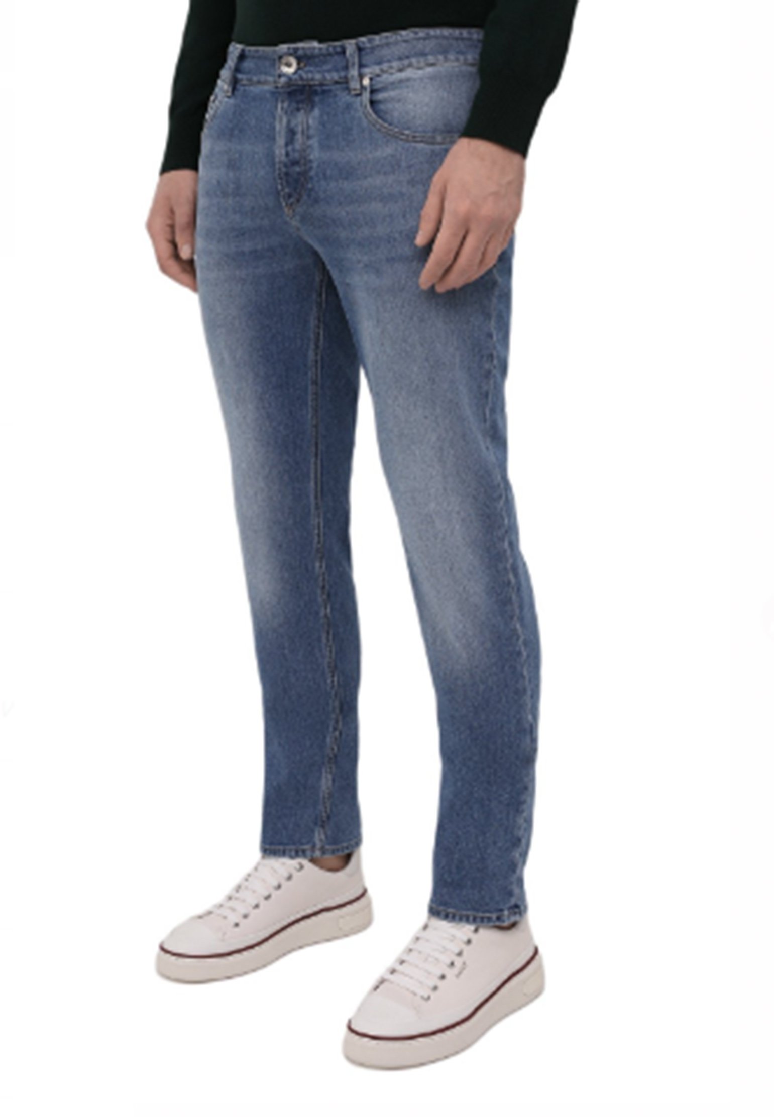 Pantalone BRUNELLO CUCINELLI Color: navy blue (Code: 1209) in online store Allure