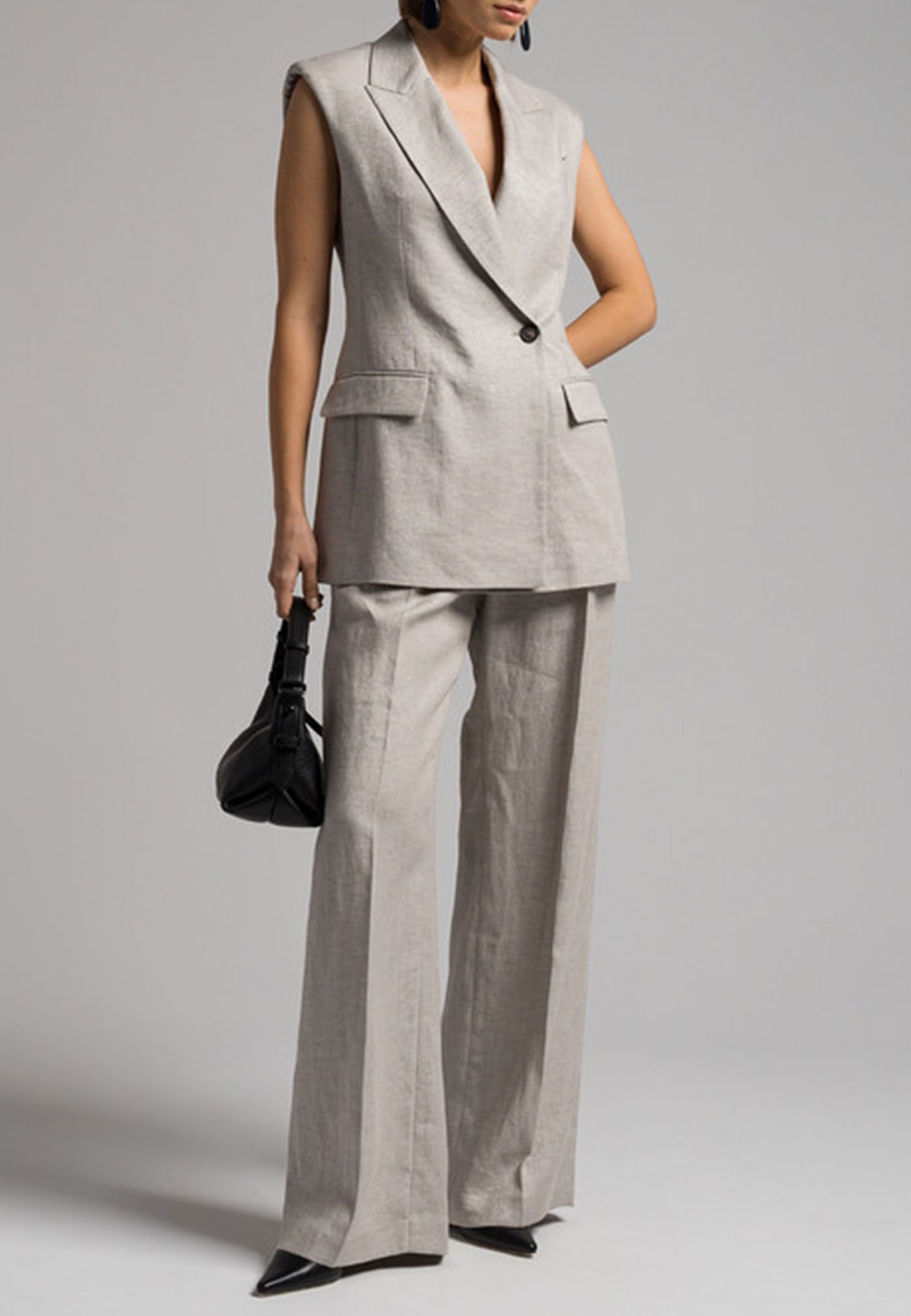 Vest BRUNELLO CUCINELLI Color: grey (Code: 3968) in online store Allure