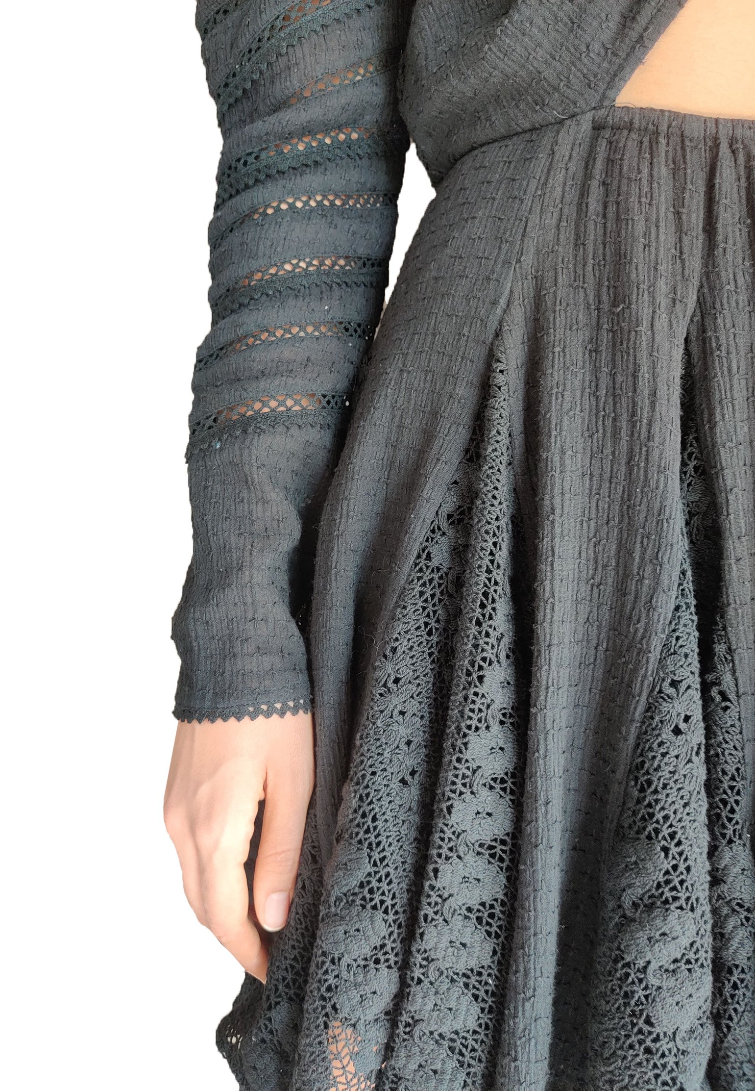Dress HEMANT&NANDITA Color: black (Code: 760) in online store Allure