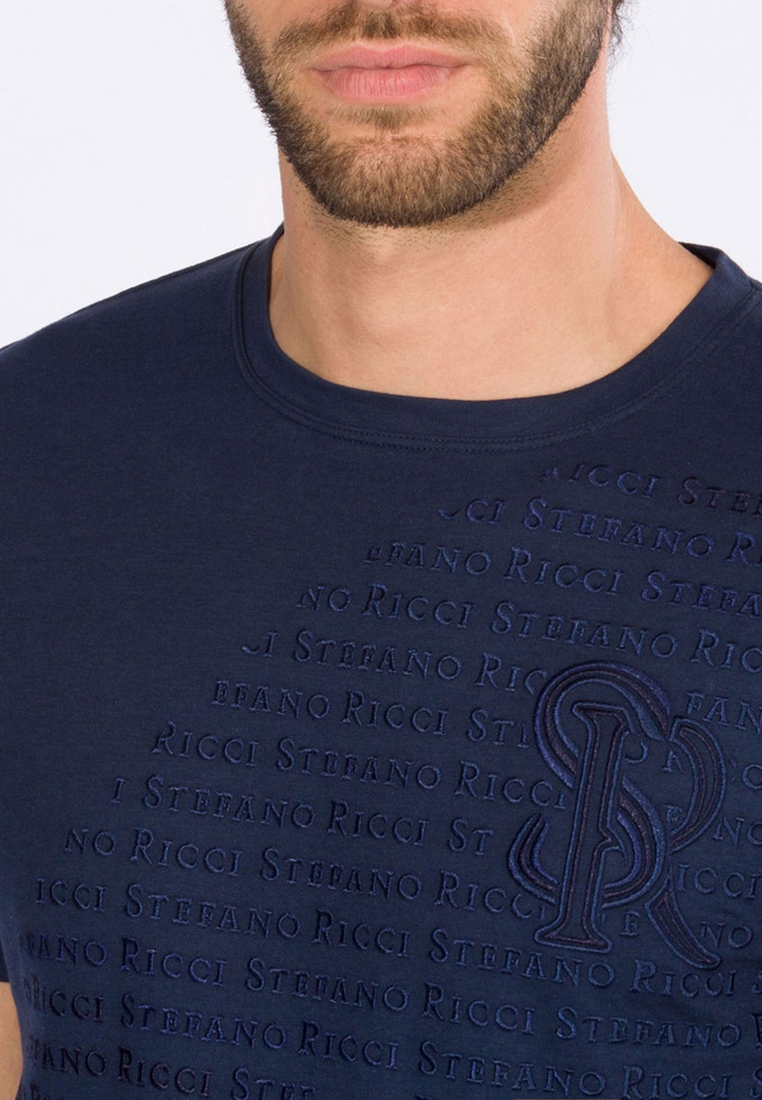 T-shirt STEFANO RICCI Color: blue marine (Code: 331) in online store Allure