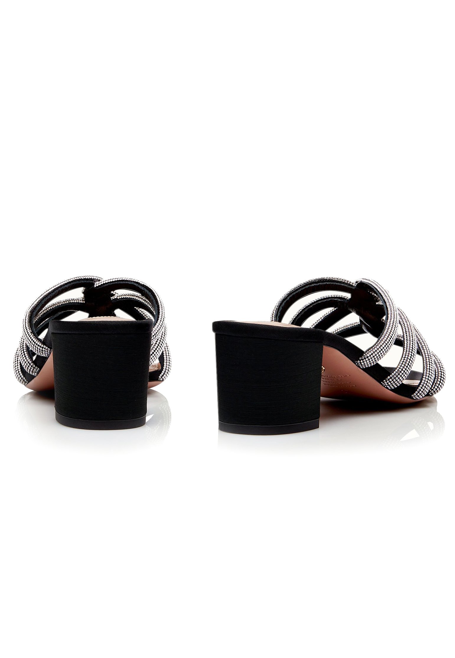 Sandals AQUAZZURA Color: black (Code: 660) in online store Allure