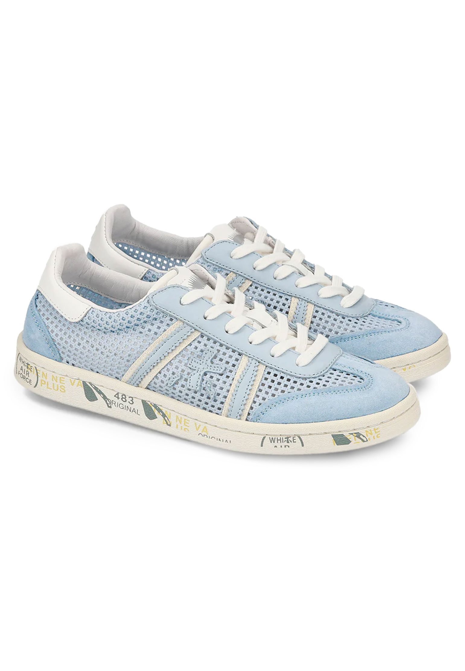 Sneakers PREMIATA Color: light blue (Code: 4193) in online store Allure