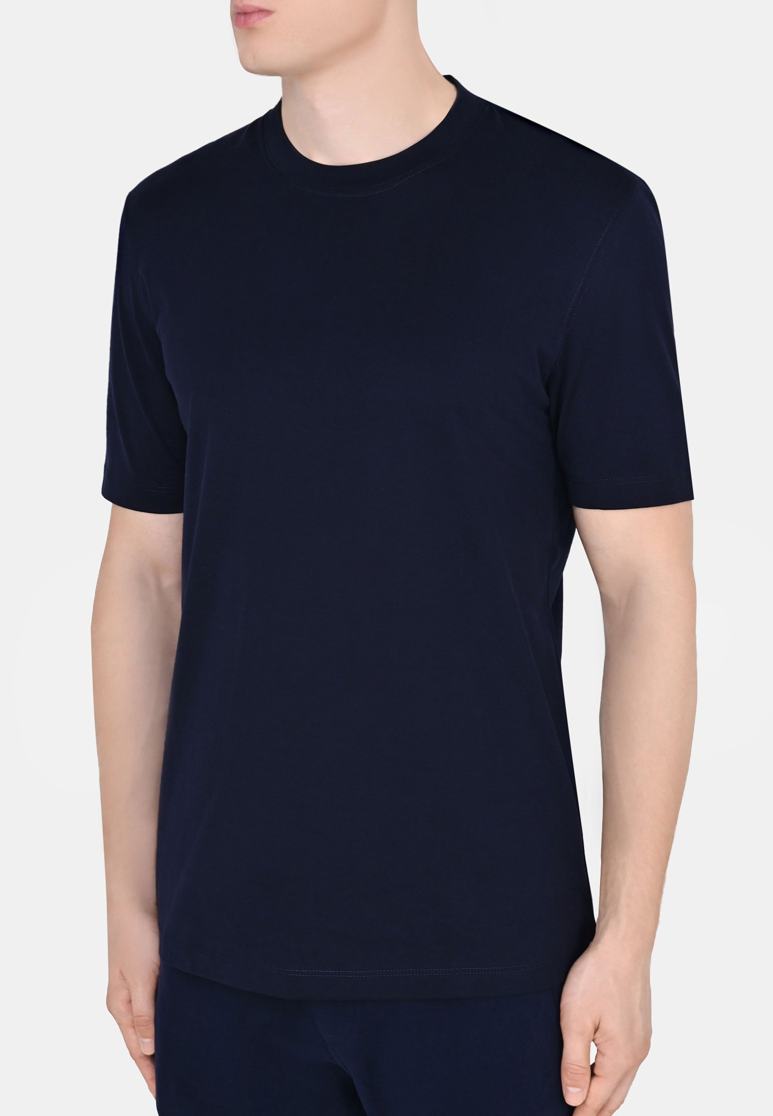 T-Shirt BRUNELLO CUCINELLI Color: blue (Code: 766) in online store Allure