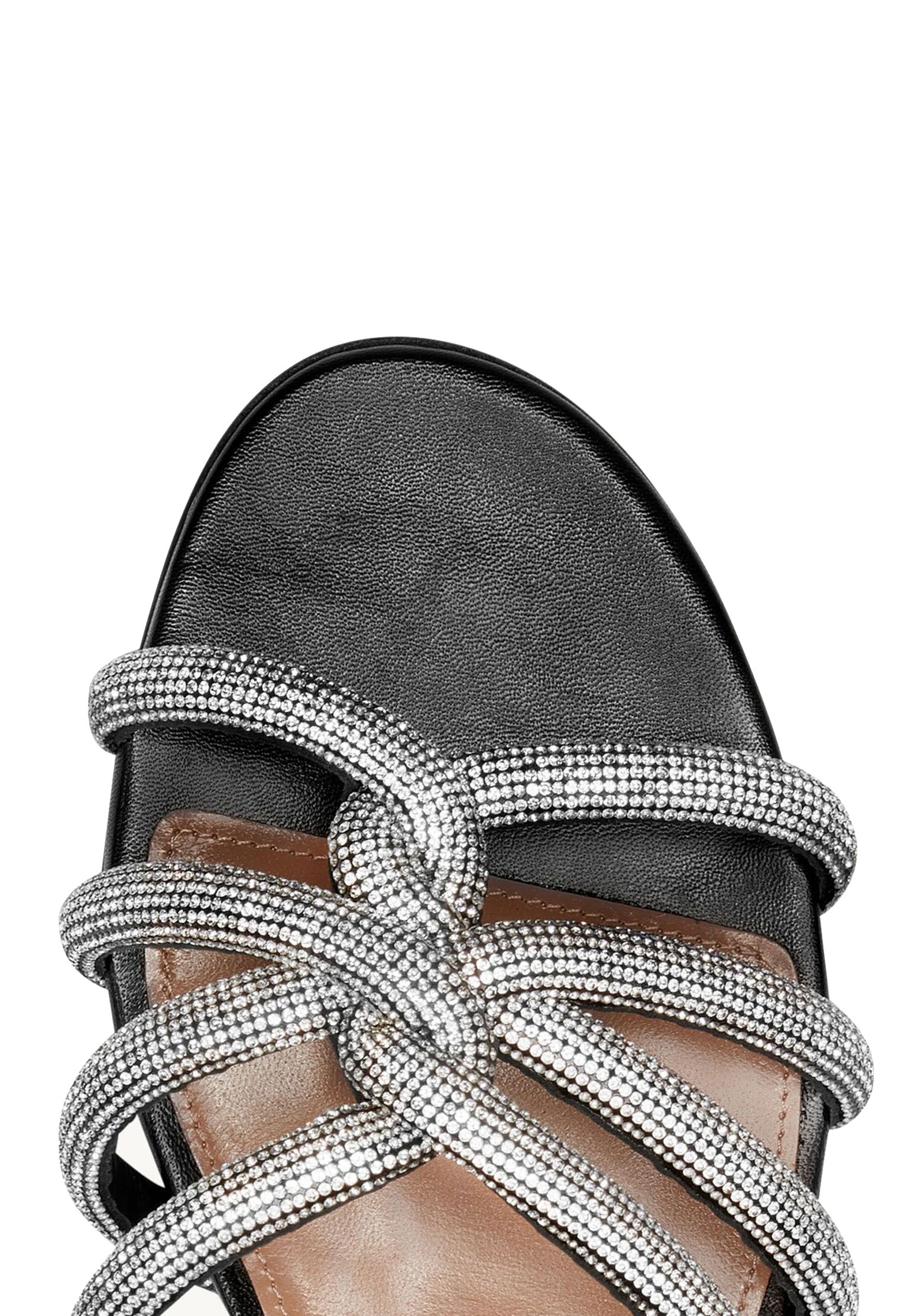 Sandals AQUAZZURA Color: black (Code: 658) in online store Allure