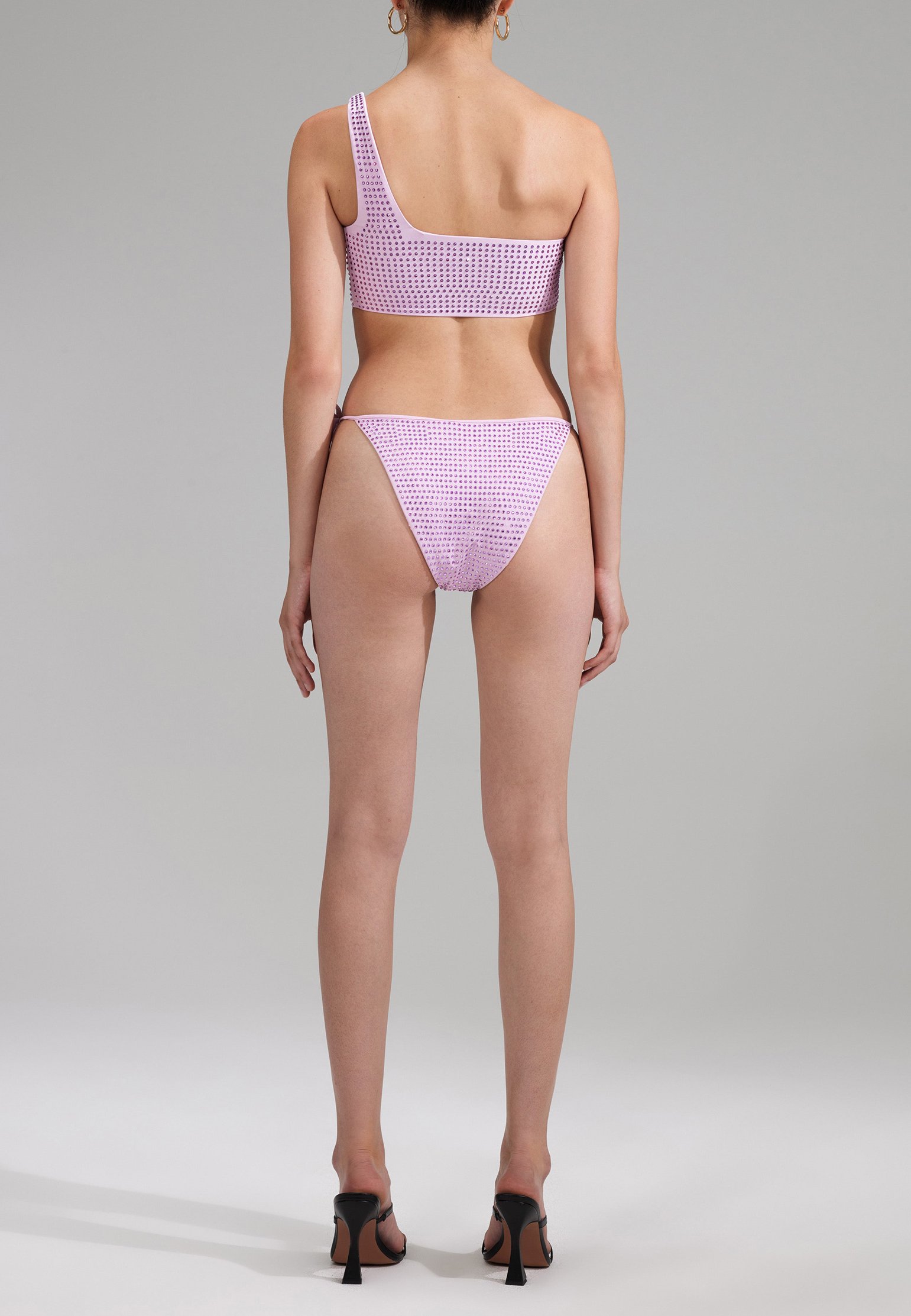 Bikini bottoms SELF-PORTRAIT Color: lilac (Code: 1767) in online store Allure