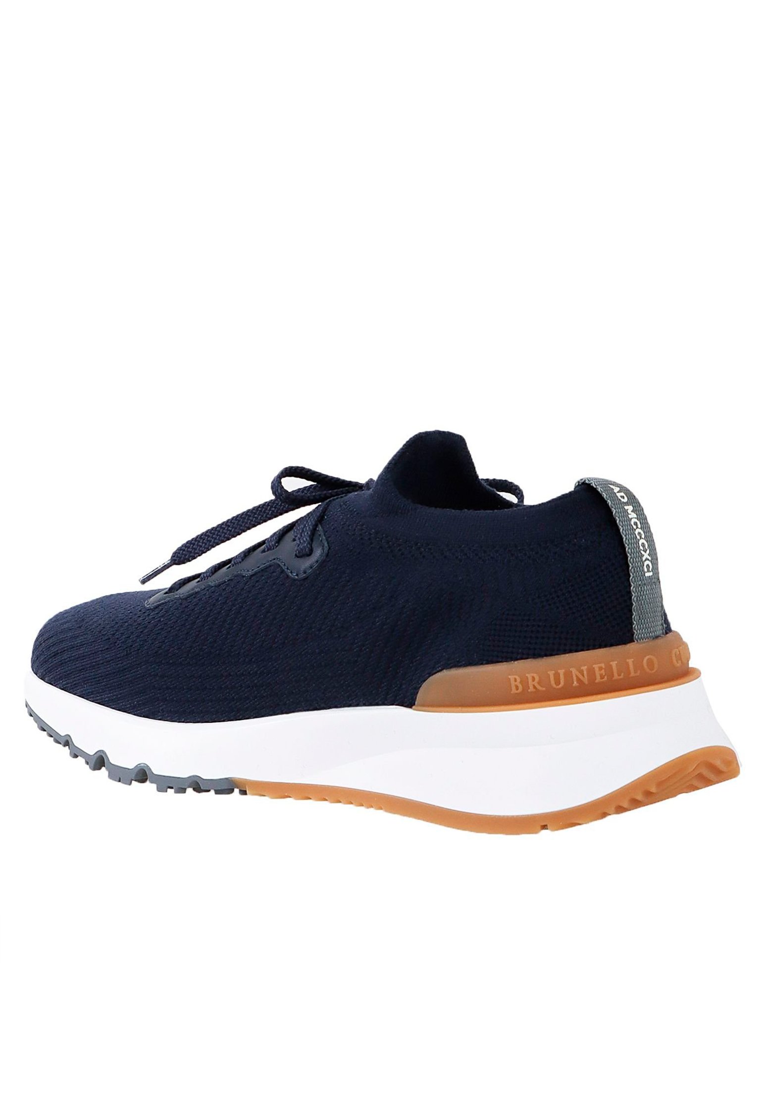 Sneakers BRUNELLO CUCINELLI Color: navy blue (Code: 1179) in online store Allure