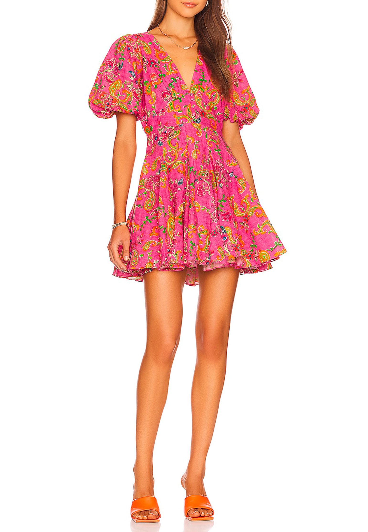 Dress HEMANT&NANDITA Color: fuchsia (Code: 1121) in online store Allure