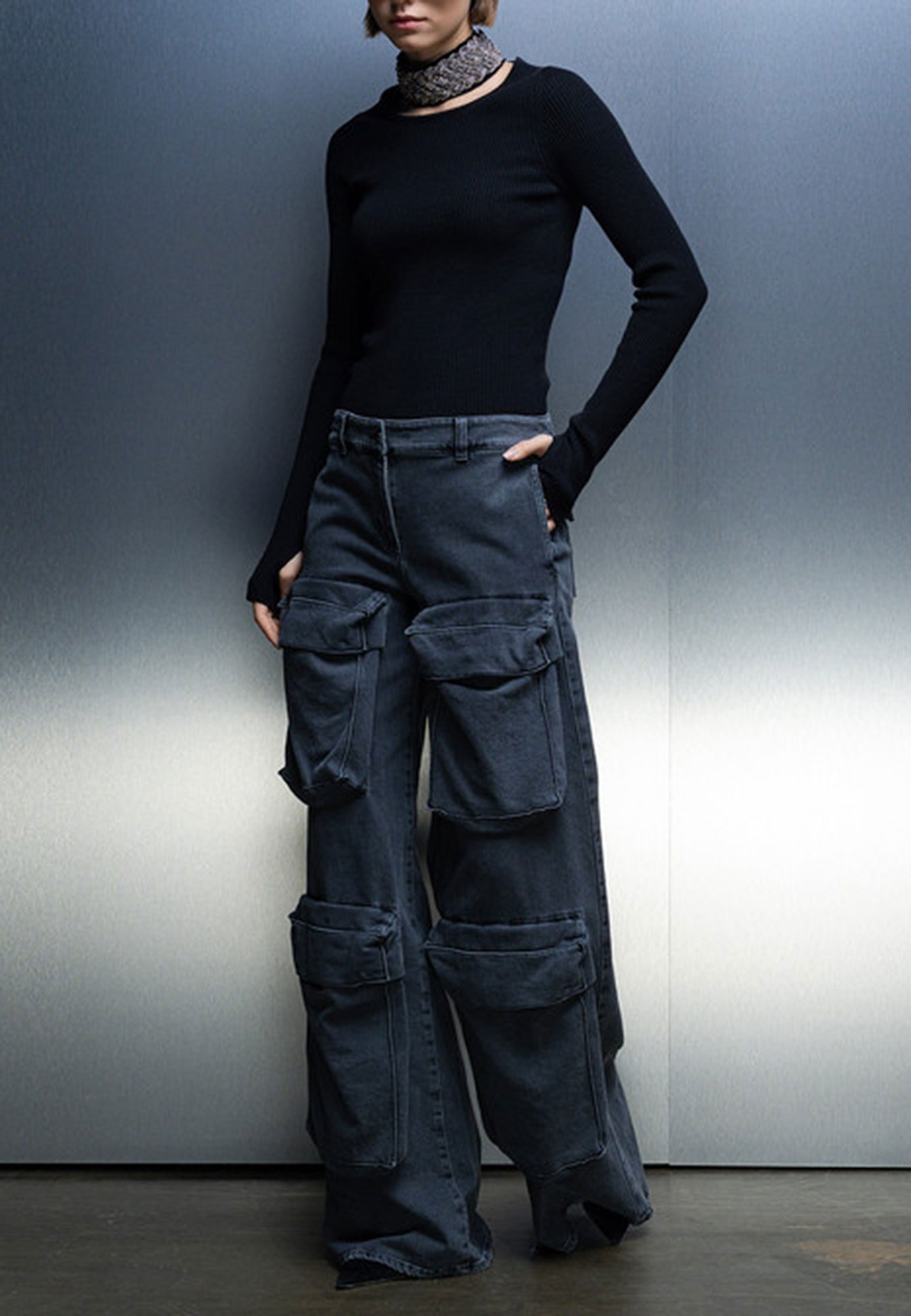 Pullover GIUSEPPE DI MORABITO Color: black (Code: 2603) in online store Allure