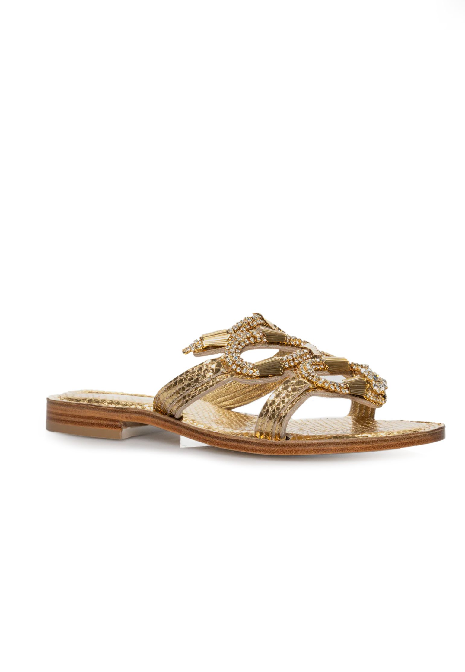 Sandals PAOLA FIORENZA Color: gold (Code: 3228) in online store Allure