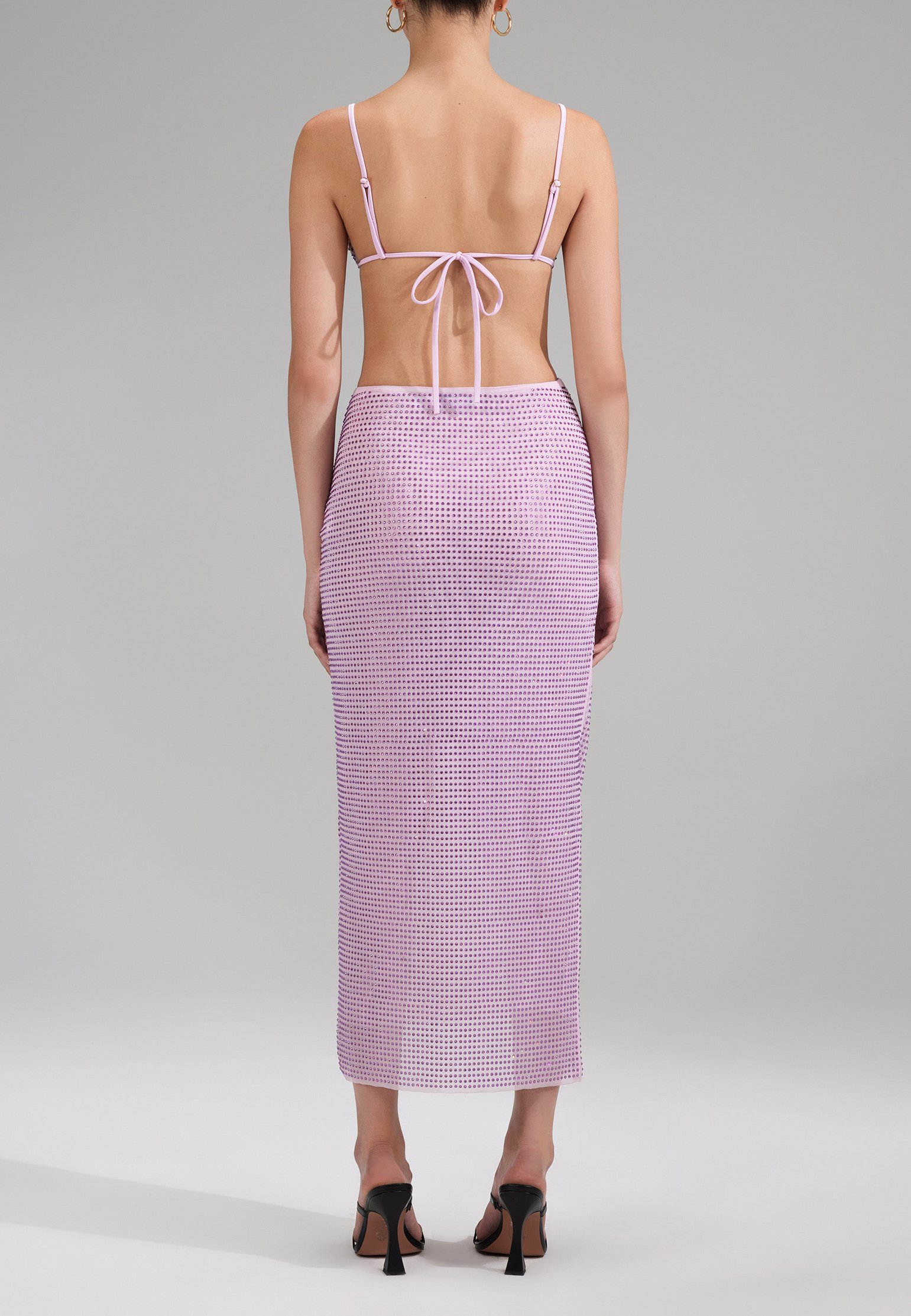 Bikini top SELF-PORTRAIT Color: lilac (Code: 2243) in online store Allure