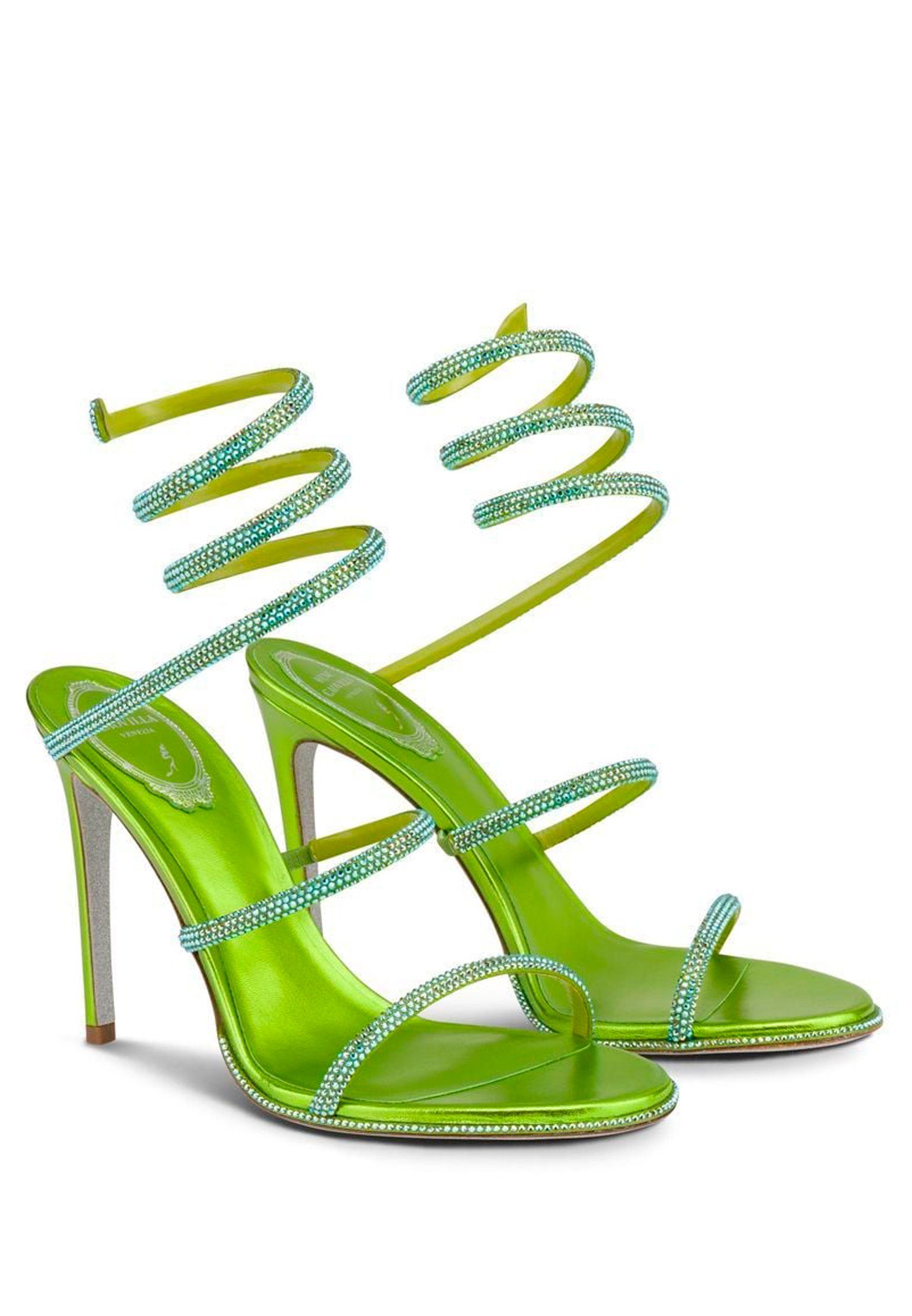 Shoes RENE CAOVILLA Color: green (Code: 2374) in online store Allure