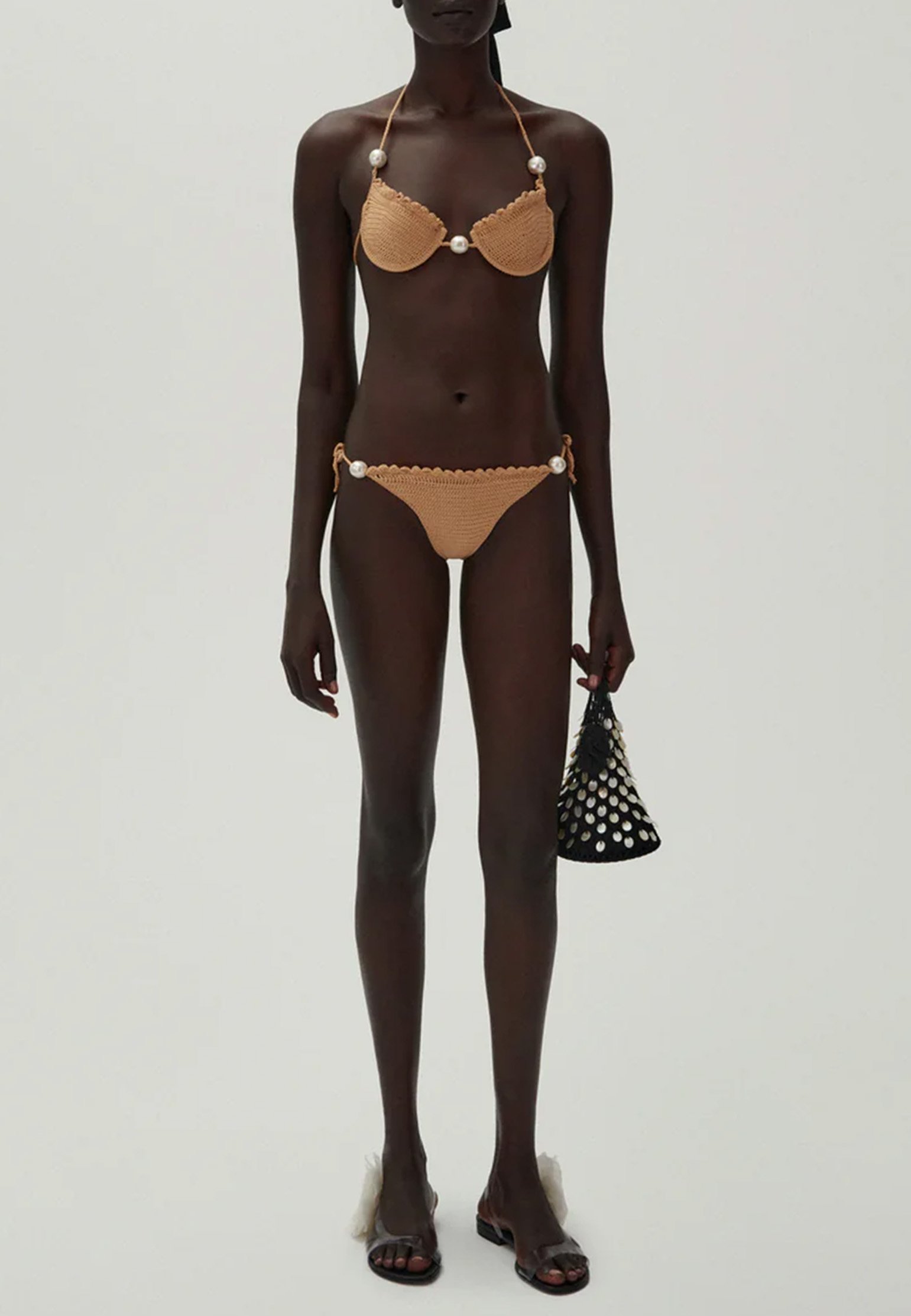 Swim bra MAGDA BUTRYM Color: brown (Code: 3613) in online store Allure
