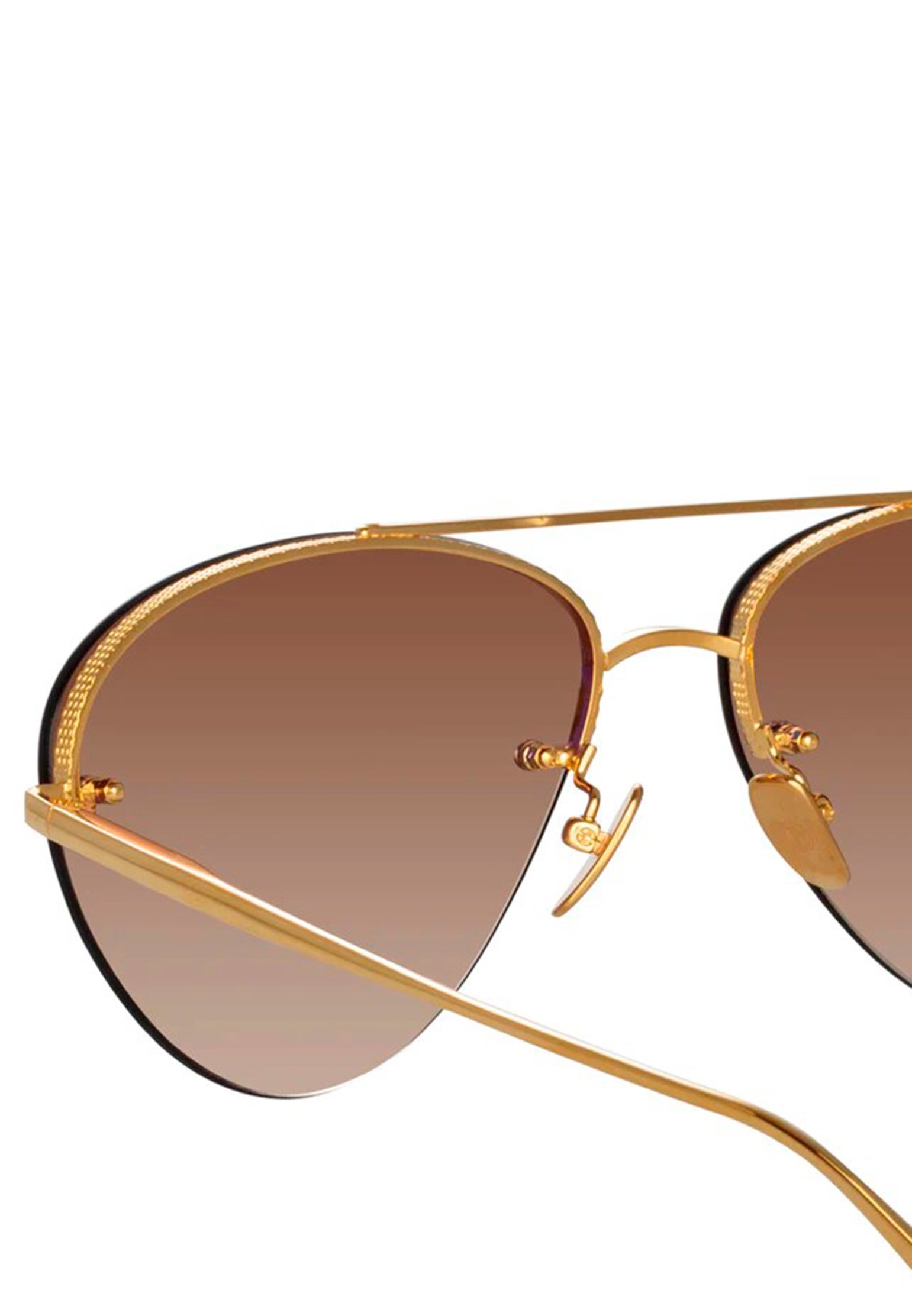 Sunglasses LINDA FARROW Color: gold (Code: 4027) in online store Allure