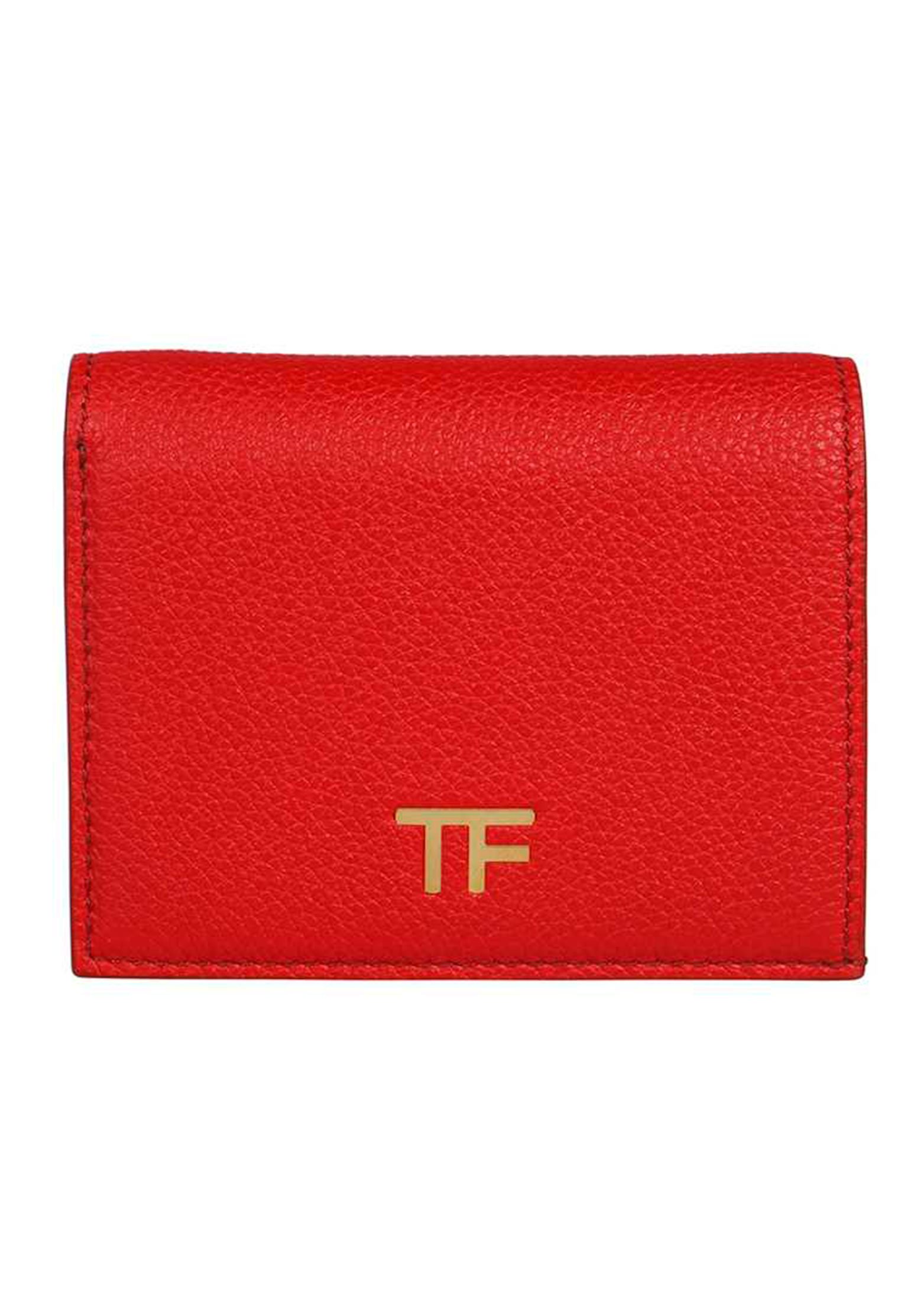Mini wallet TOM FORD Color: red (Code: 1096) in online store Allure