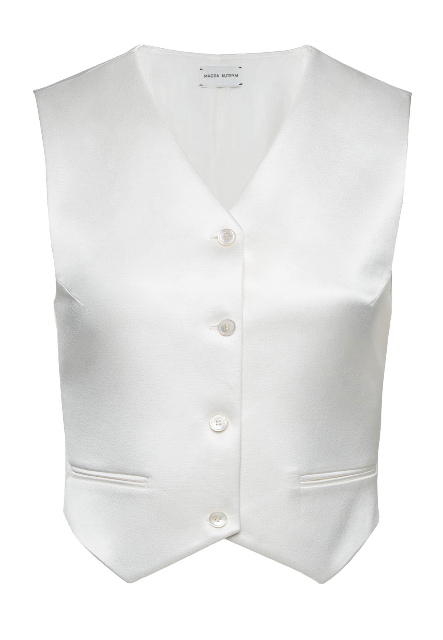 Vest MAGDA BUTRYM Color: cream (Code: 3598) in online store Allure