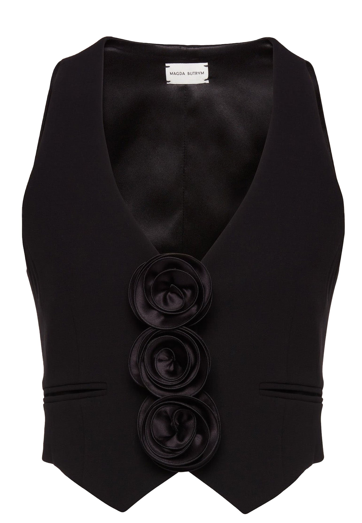 Vest MAGDA BUTRYM Color: black (Code: 2775) in online store Allure