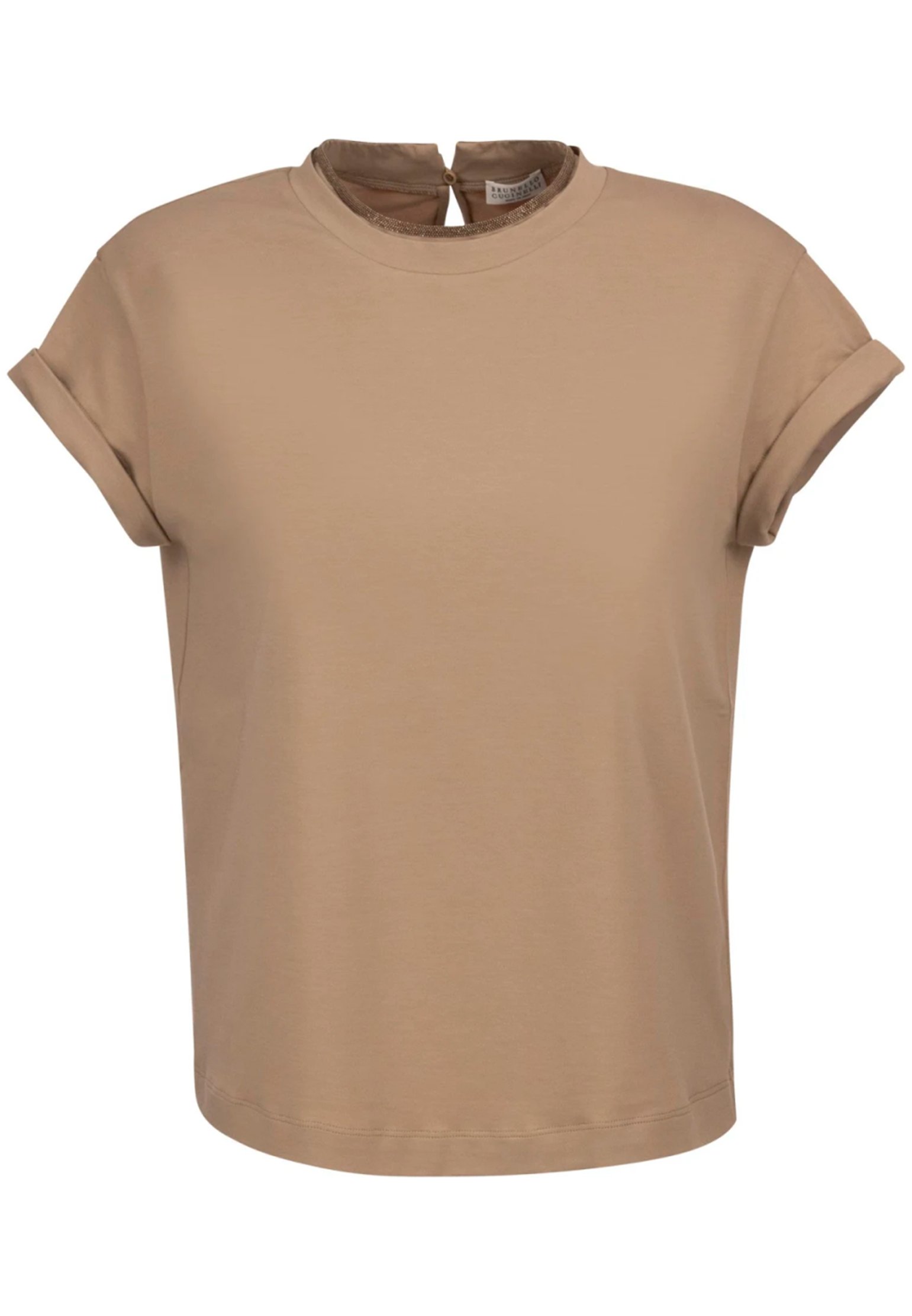 T-Shirt BRUNELLO CUCINELLI Color: beige (Code: 170) in online store Allure
