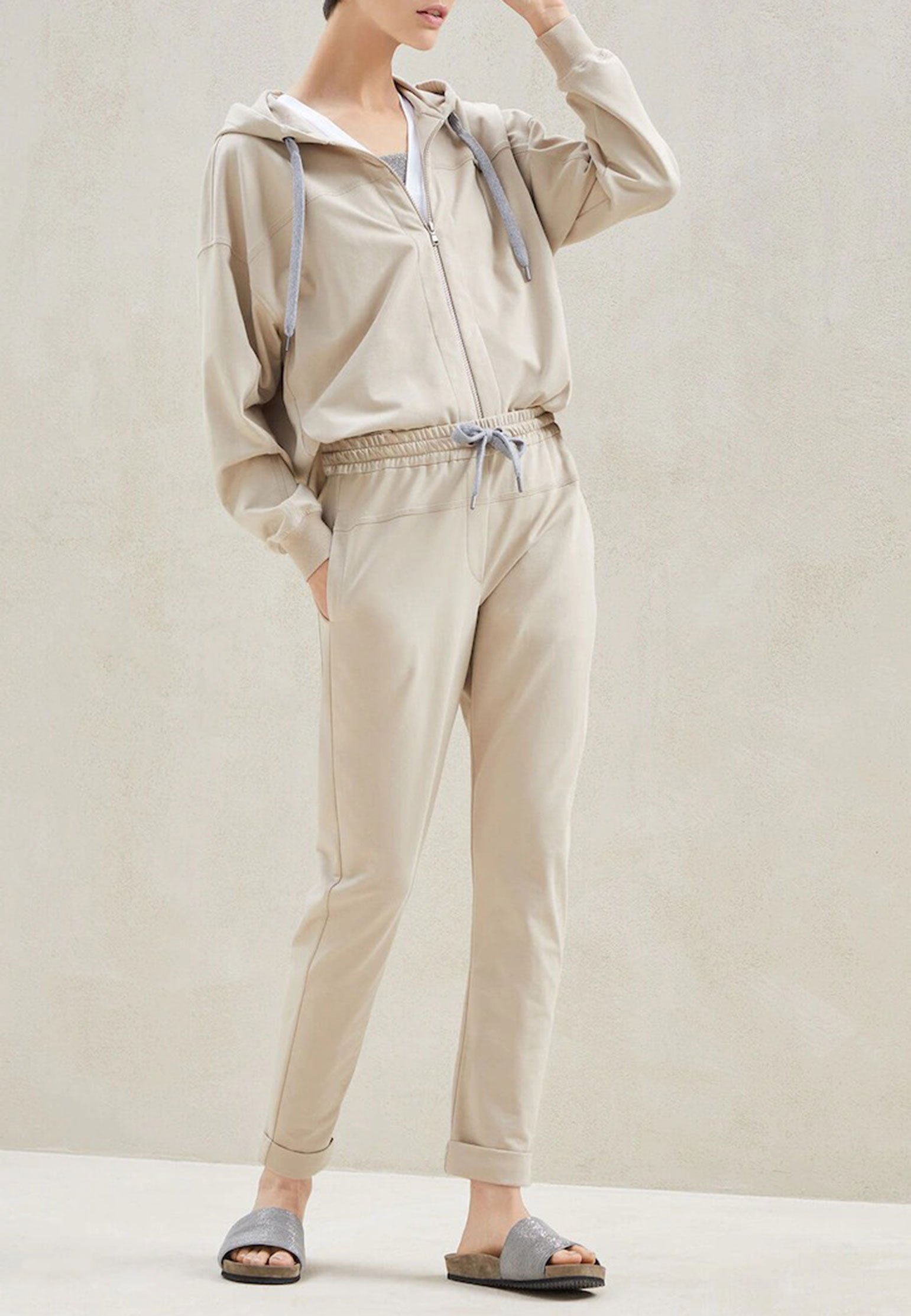 Cardigan BRUNELLO CUCINELLI Color: beige (Code: 420) in online store Allure
