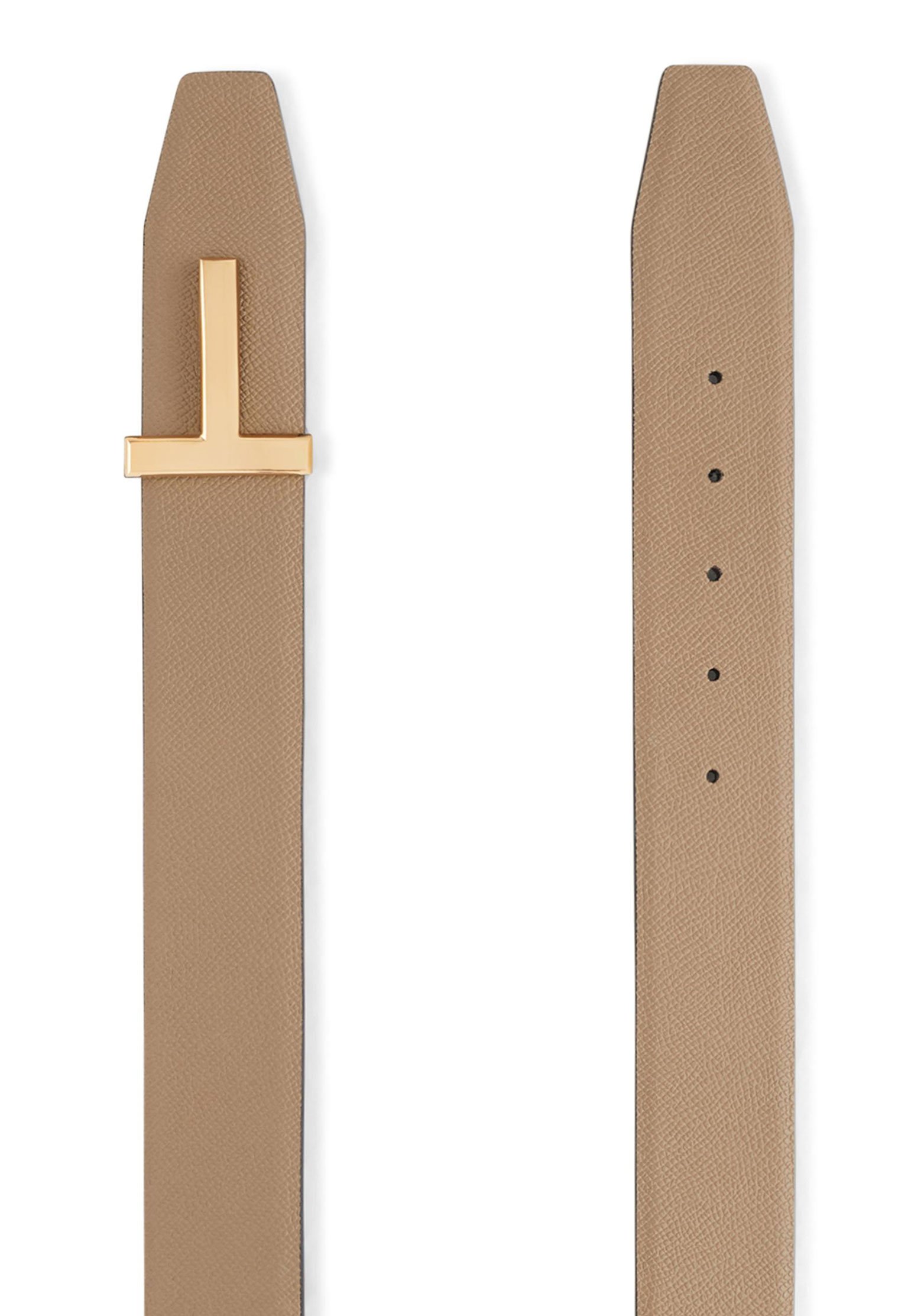 Leather belt TOM FORD Color: beige (Code: 230) in online store Allure