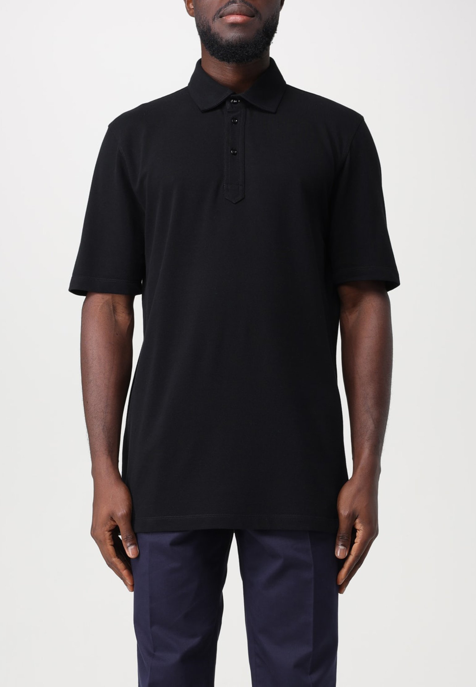 Polo BRUNELLO CUCINELLI Color: black (Code: 1185) in online store Allure