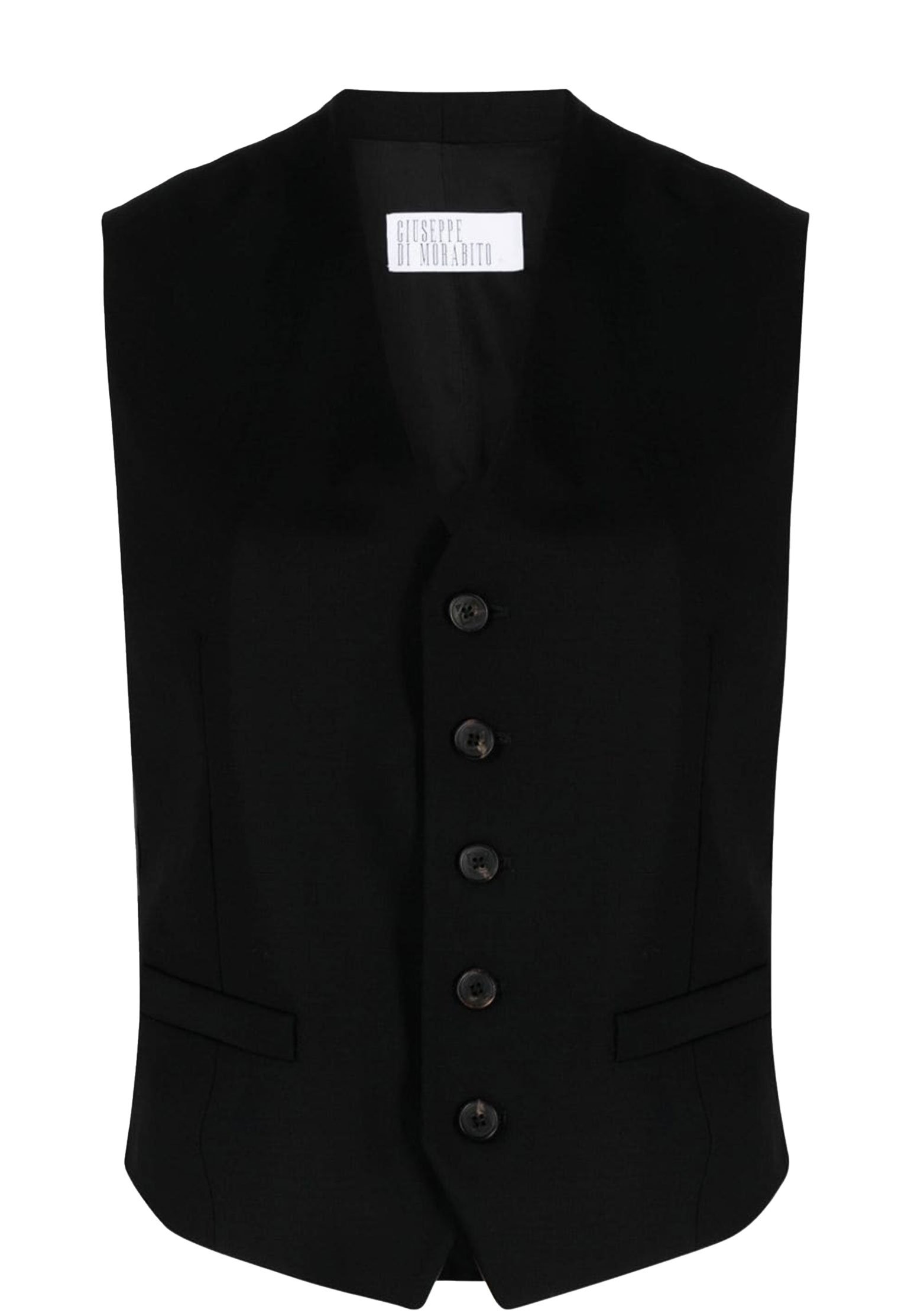 Vest GIUSEPPE DI MORABITO Color: black (Code: 2610) in online store Allure