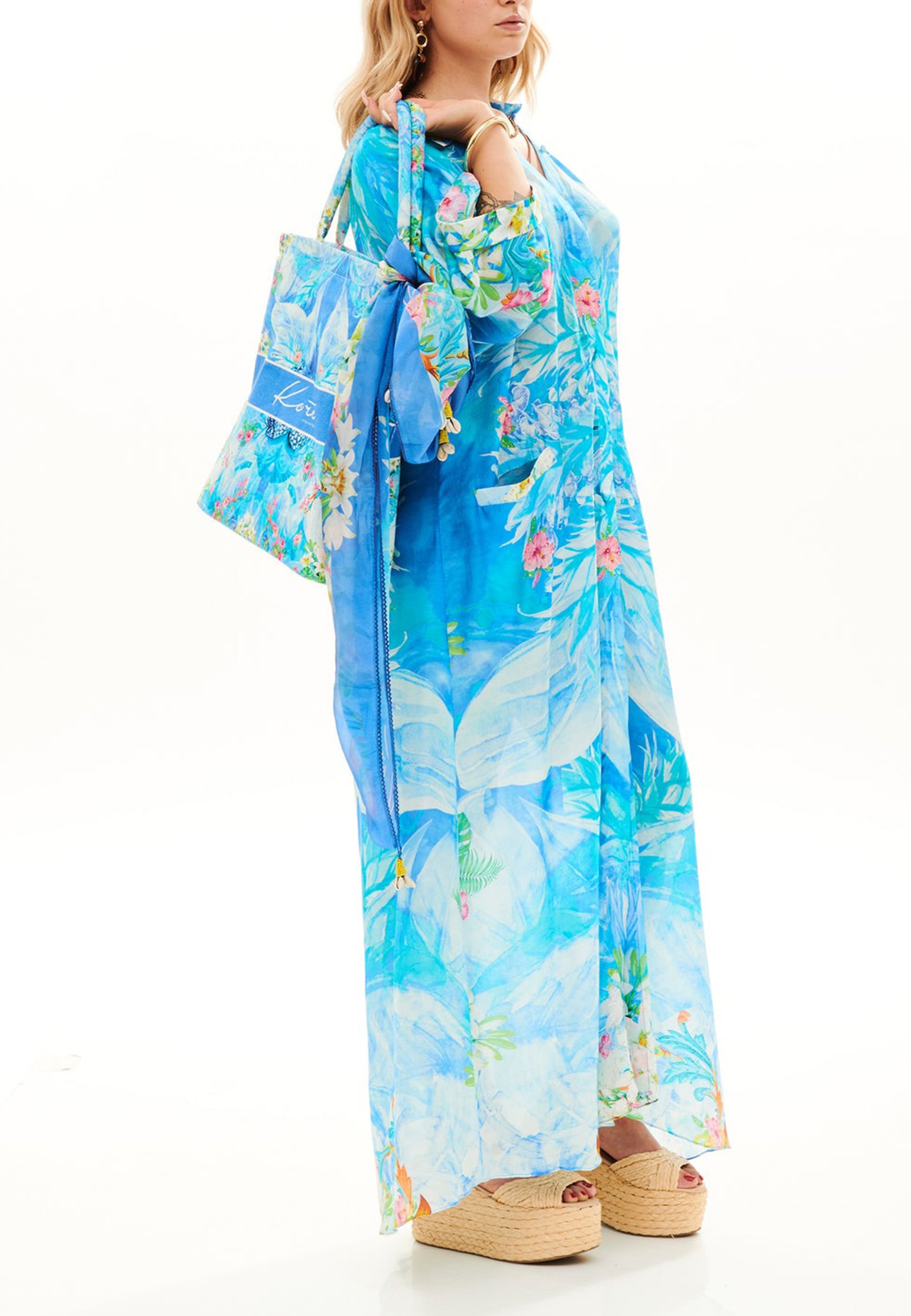 Dress KORE' COLLECTIONS Color: blue (Code: 2309) in online store Allure
