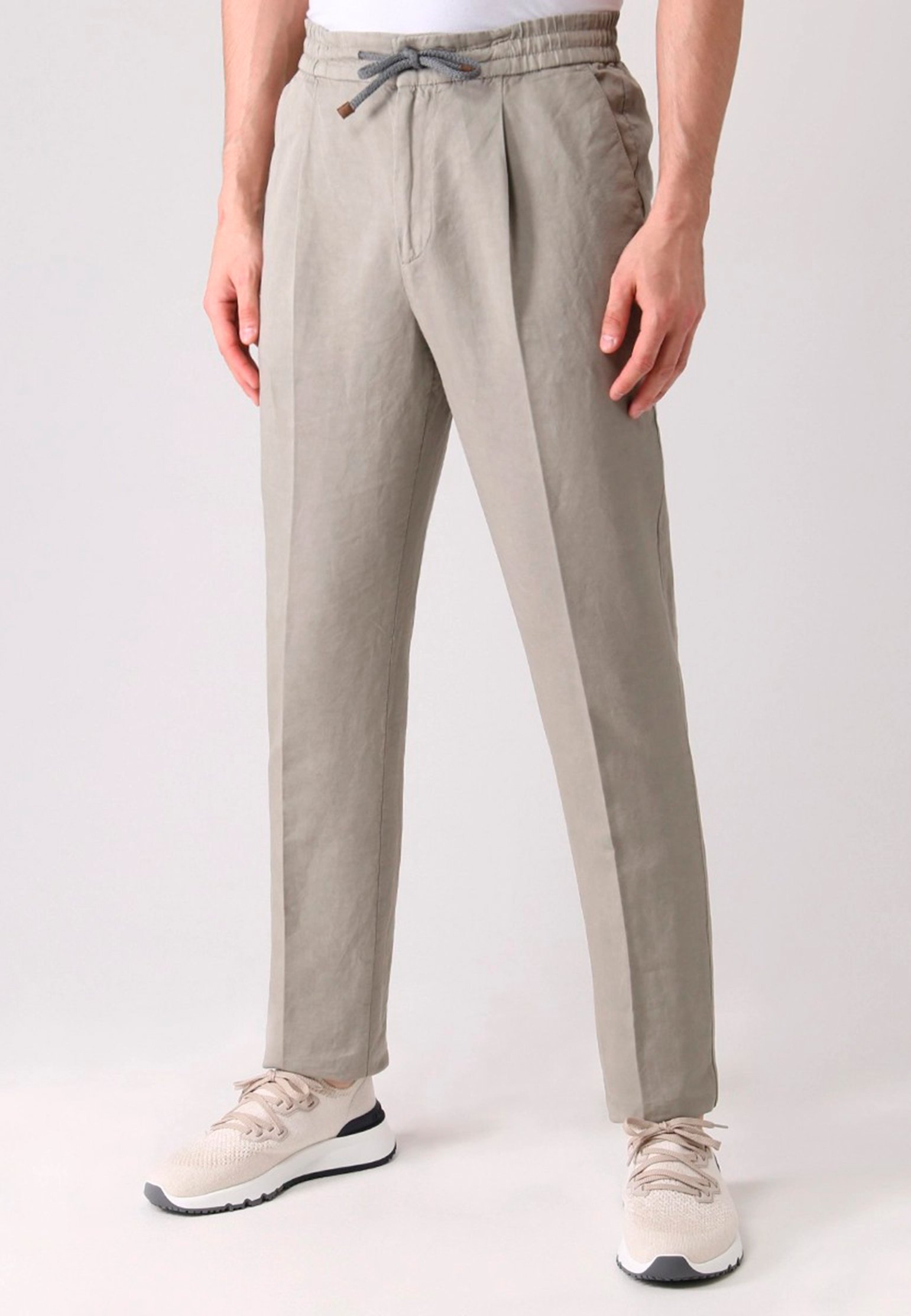 Pants BRUNELLO CUCINELLI Color: beige (Code: 423) in online store Allure