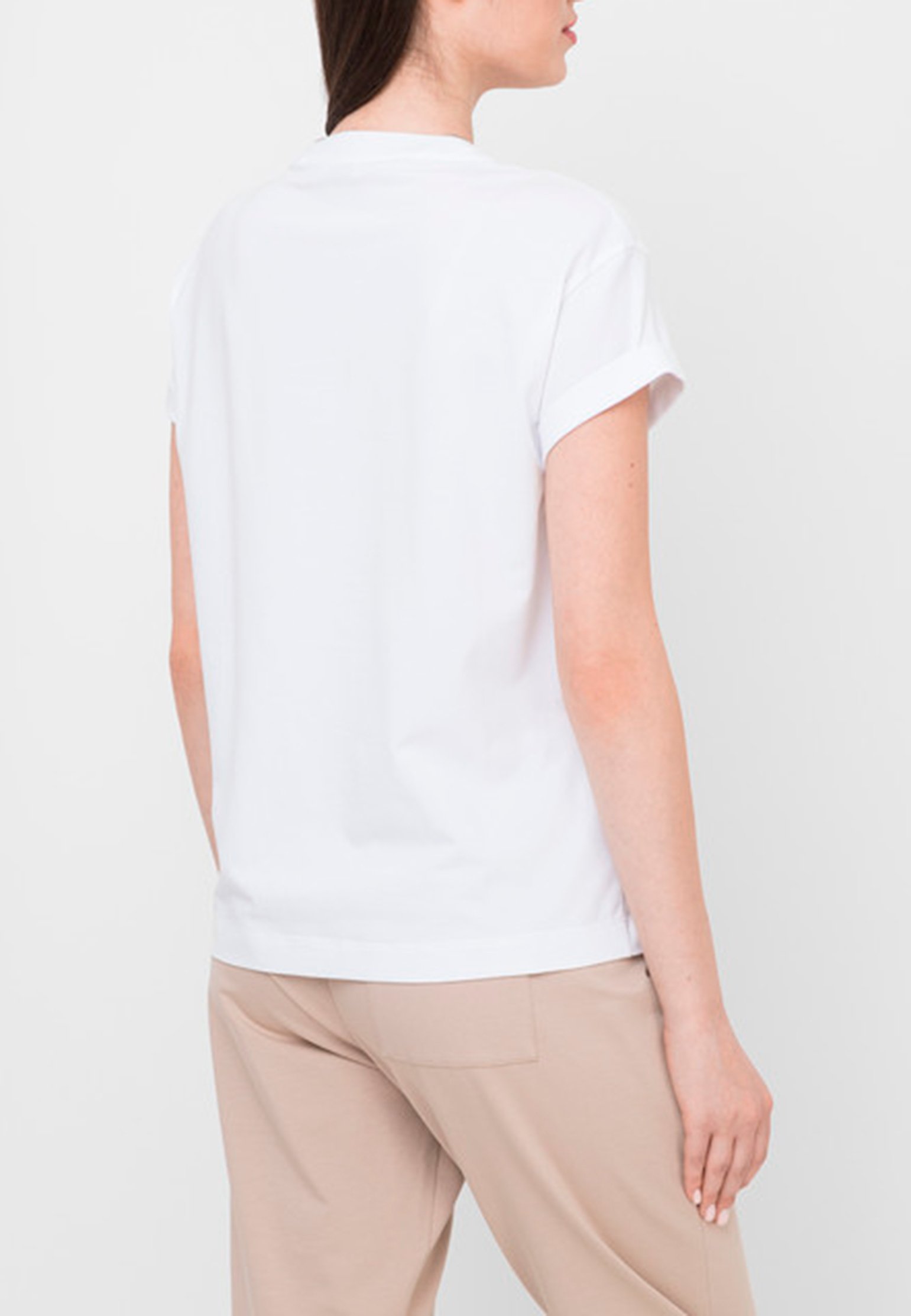 T-Shirt BRUNELLO CUCINELLI Color: white (Code: 267) in online store Allure