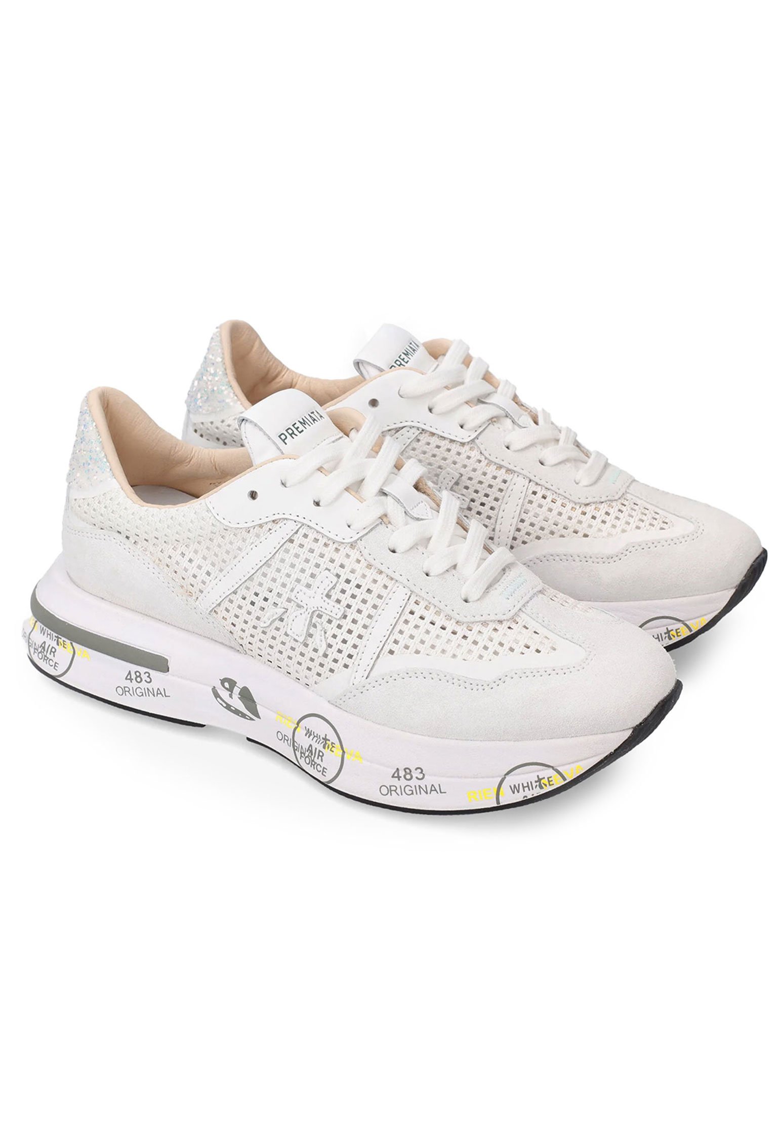 Sneakers PREMIATA Color: white (Code: 4171) in online store Allure