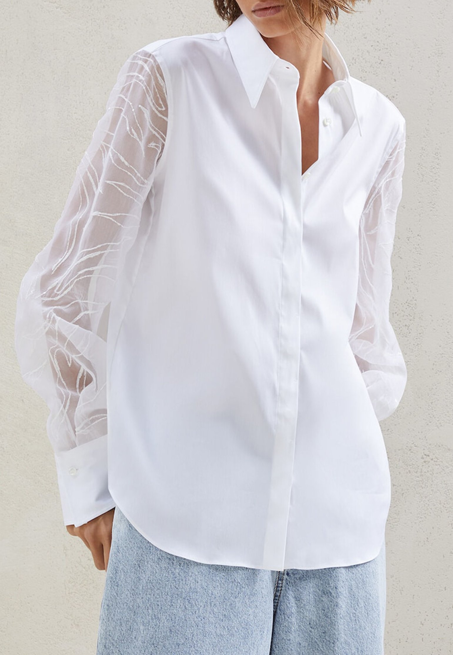 Shirt BRUNELLO CUCINELLI Color: white (Code: 613) in online store Allure