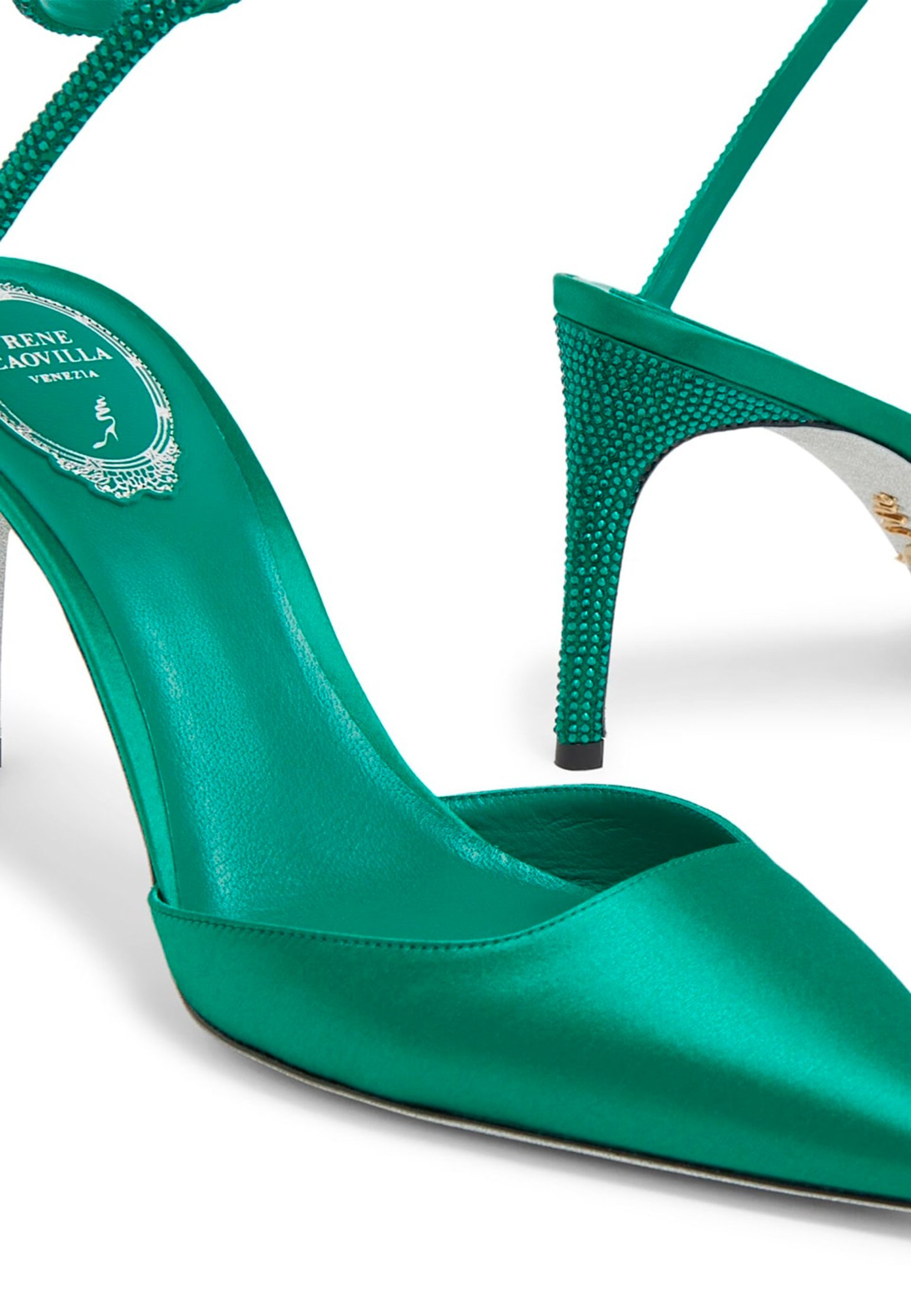 Shoes RENE CAOVILLA Color: green (Code: 2372) in online store Allure