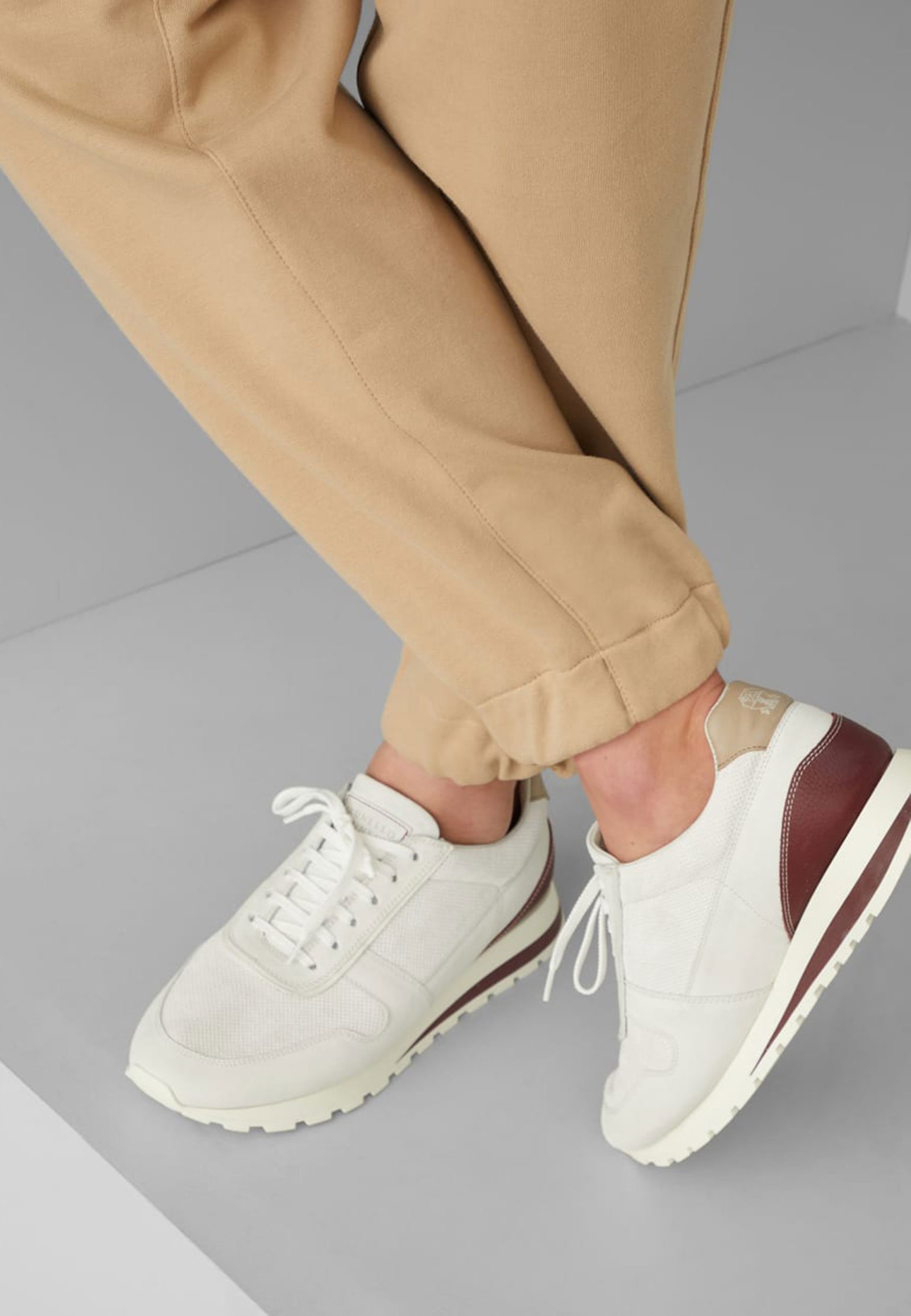 Sneakers BRUNELLO CUCINELLI Color: white (Code: 3485) in online store Allure