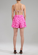 Shorts SELF-PORTRAIT Color: pink (Code: 1772) - Photo 2