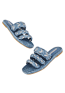 Flat shoes AQUAZZURA Color: blue (Code: 3795) - Photo 1
