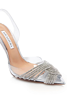 Sandals AQUAZZURA Color: silver (Code: 3785) - Photo 5