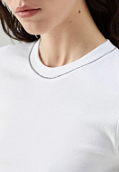 T-Shirt BRUNELLO CUCINELLI Color: white (Code: 632) - Photo 4